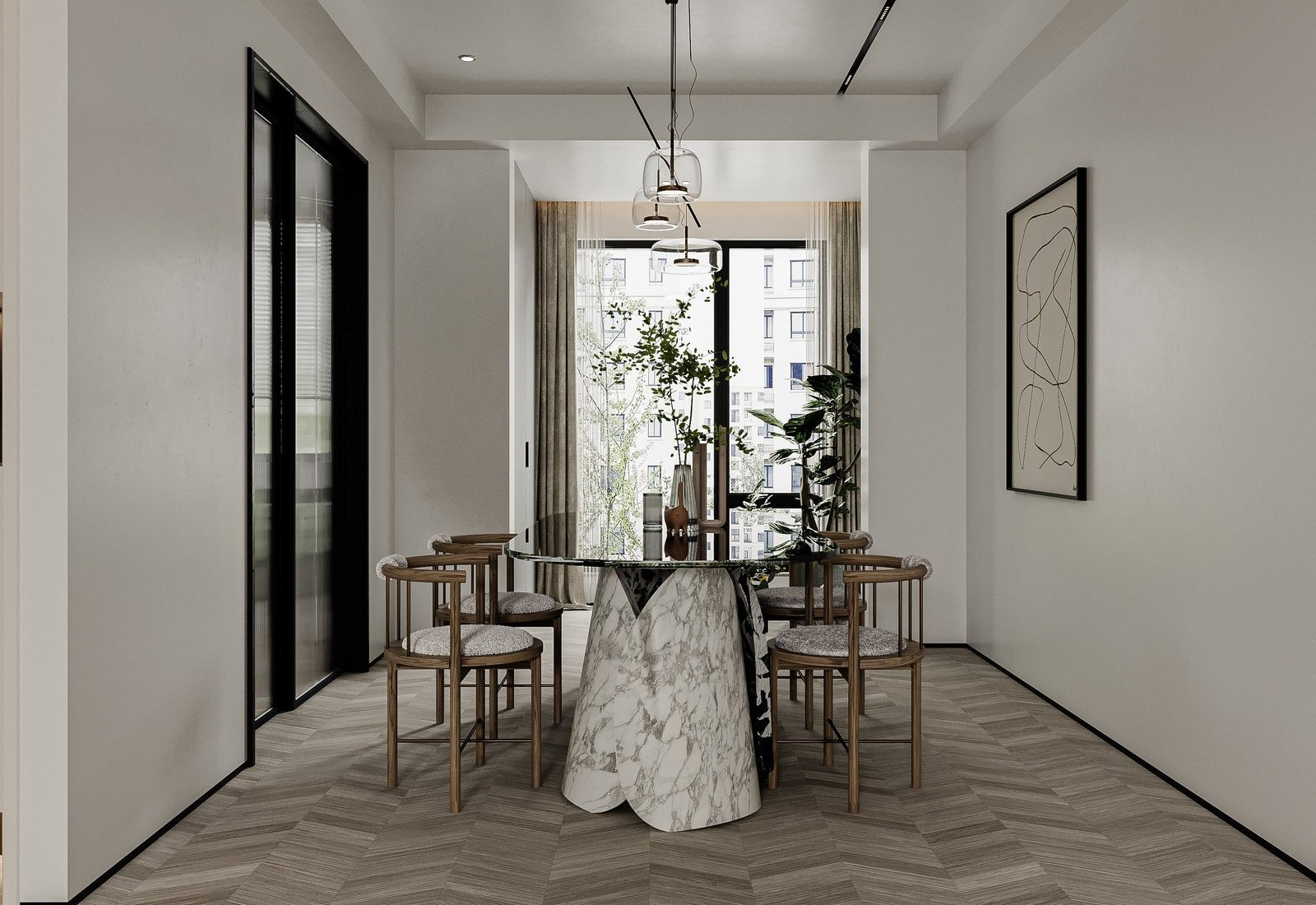 Lotus Round Dining Table Zicana Boutique