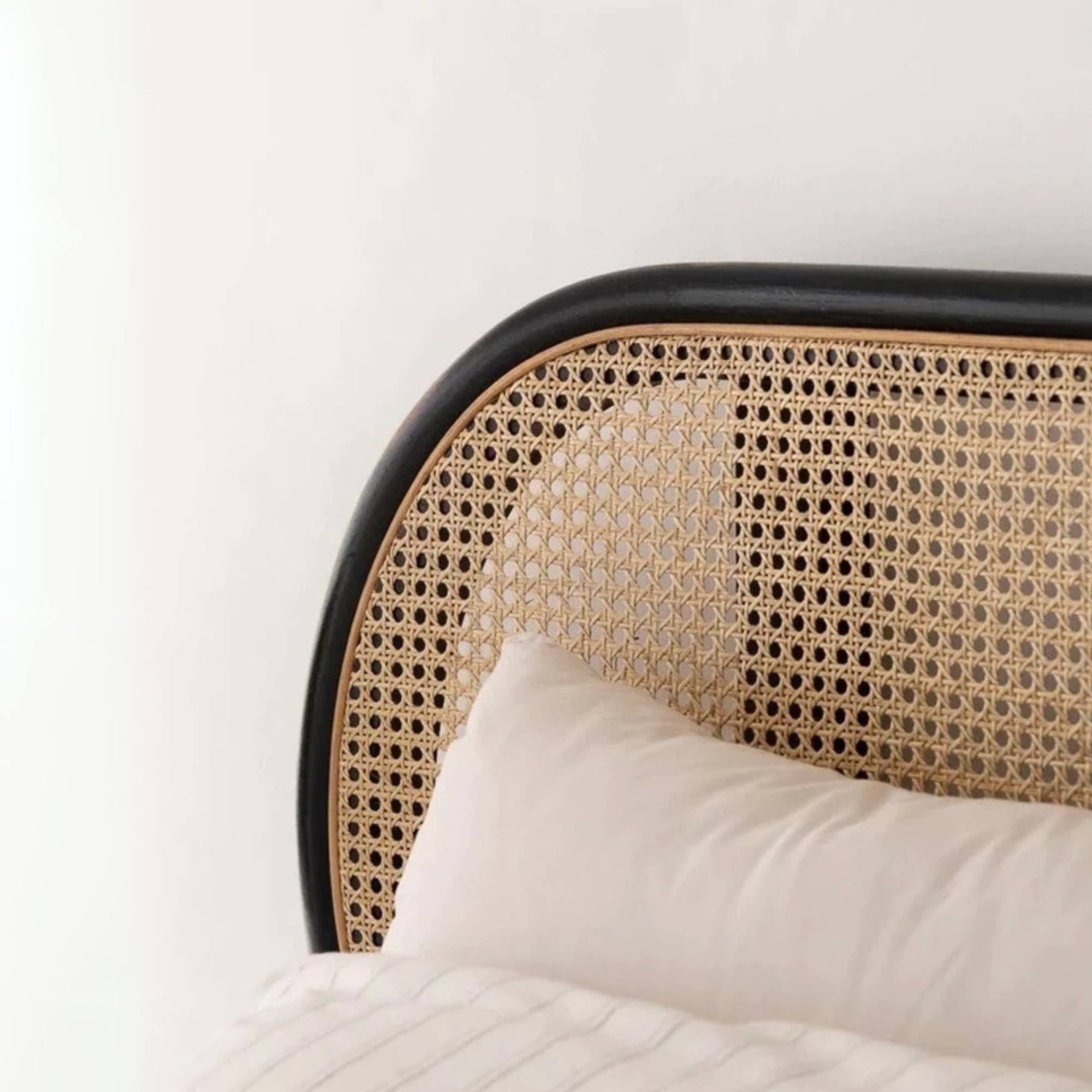 Luxury Rattan Headboard Artisan Moroccan Bedroom Accent - LuxoraCraft
