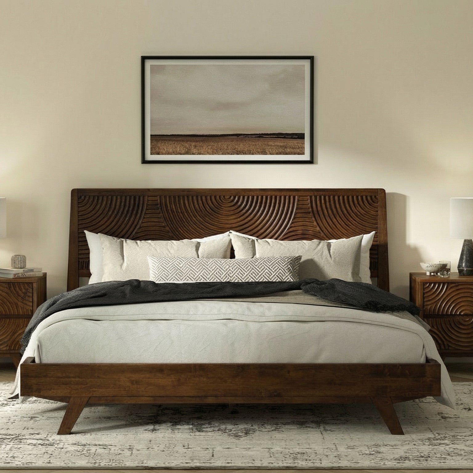 Harmony Solid Wood Bed Frame Megsu