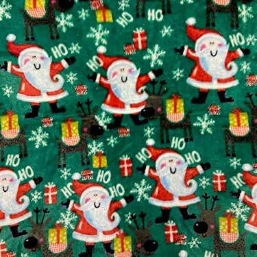 Decor&More Ho Ho Ho Merry Christmas Collection Microplush Holiday Throw Blanket (60" x 50") - Santa