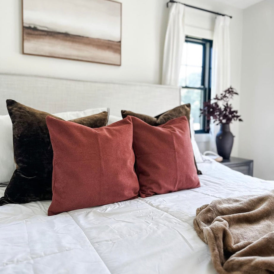 Berry Sherpa Pillow Cover