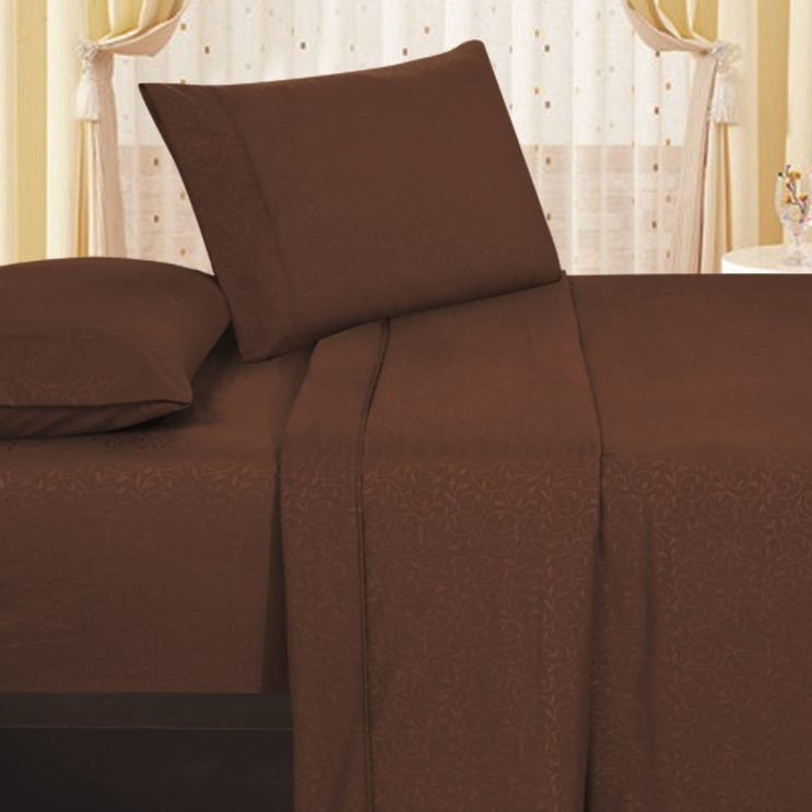 Decor&More 1800 Series Vine Embossed Sheet Set