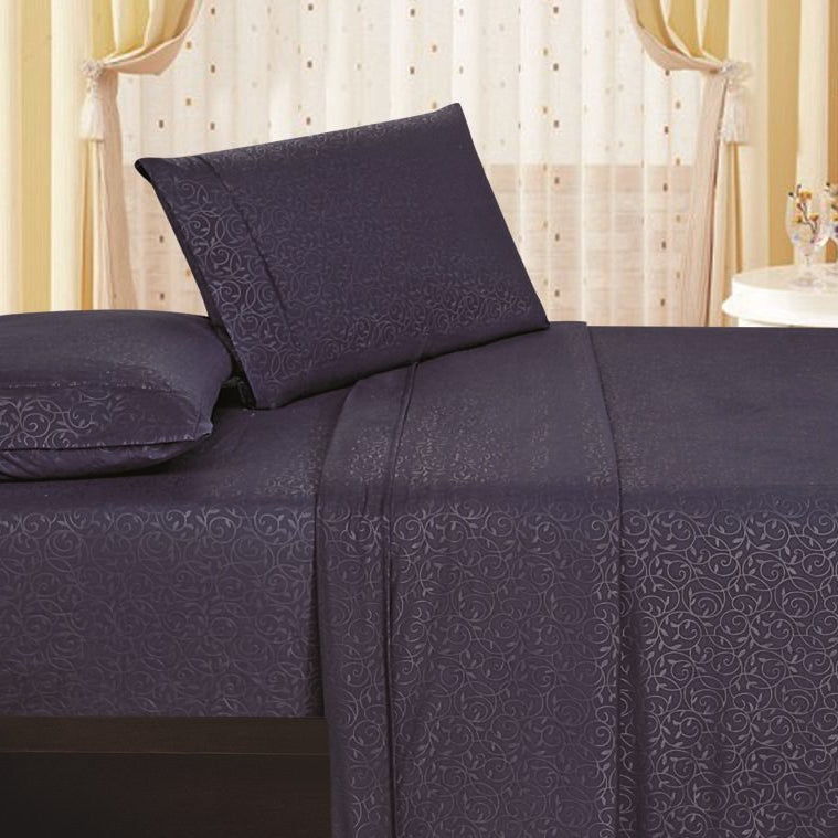 Decor&More 1800 Series Vine Embossed Sheet Set
