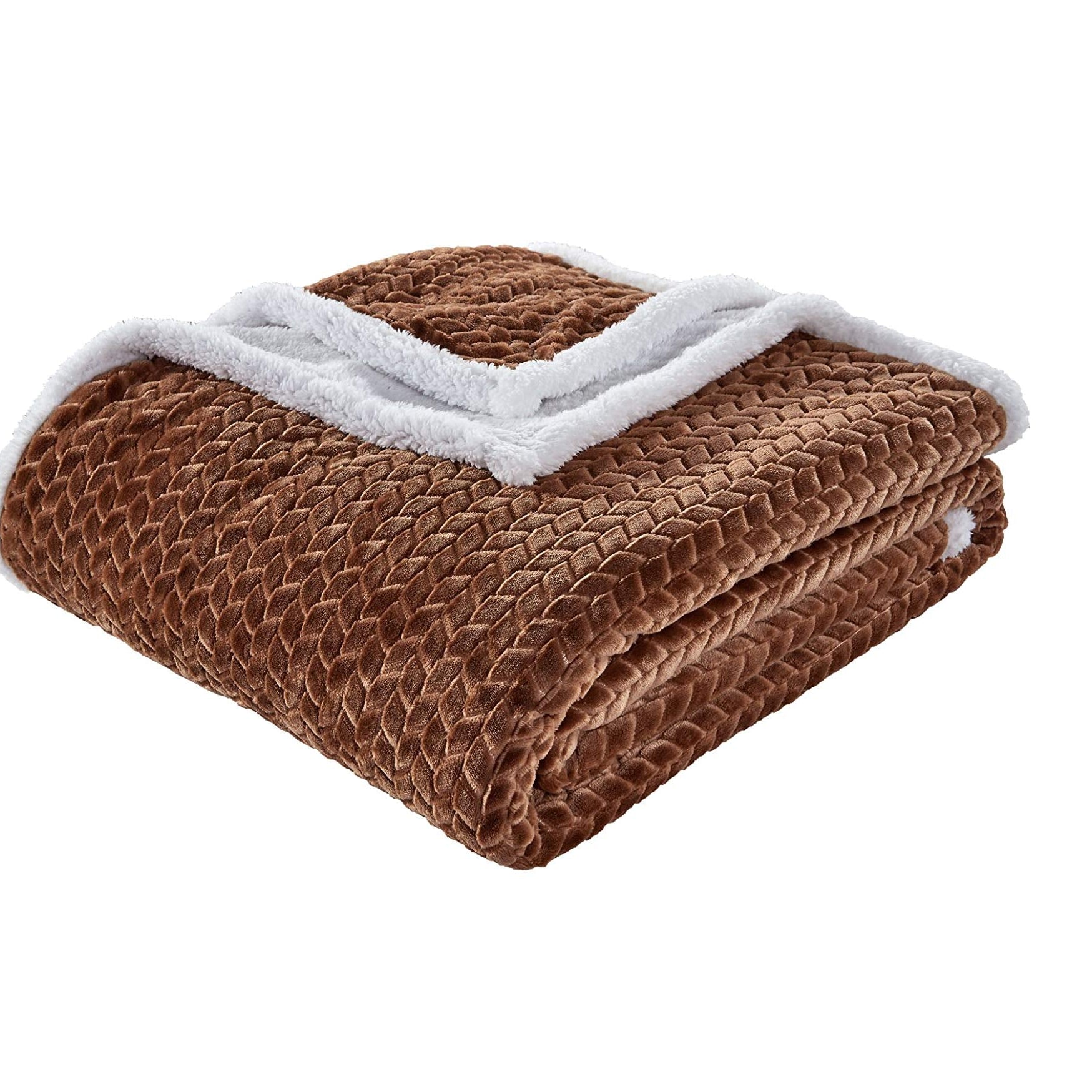 Decor&More Home Essentials Braided Sherpa Blanket