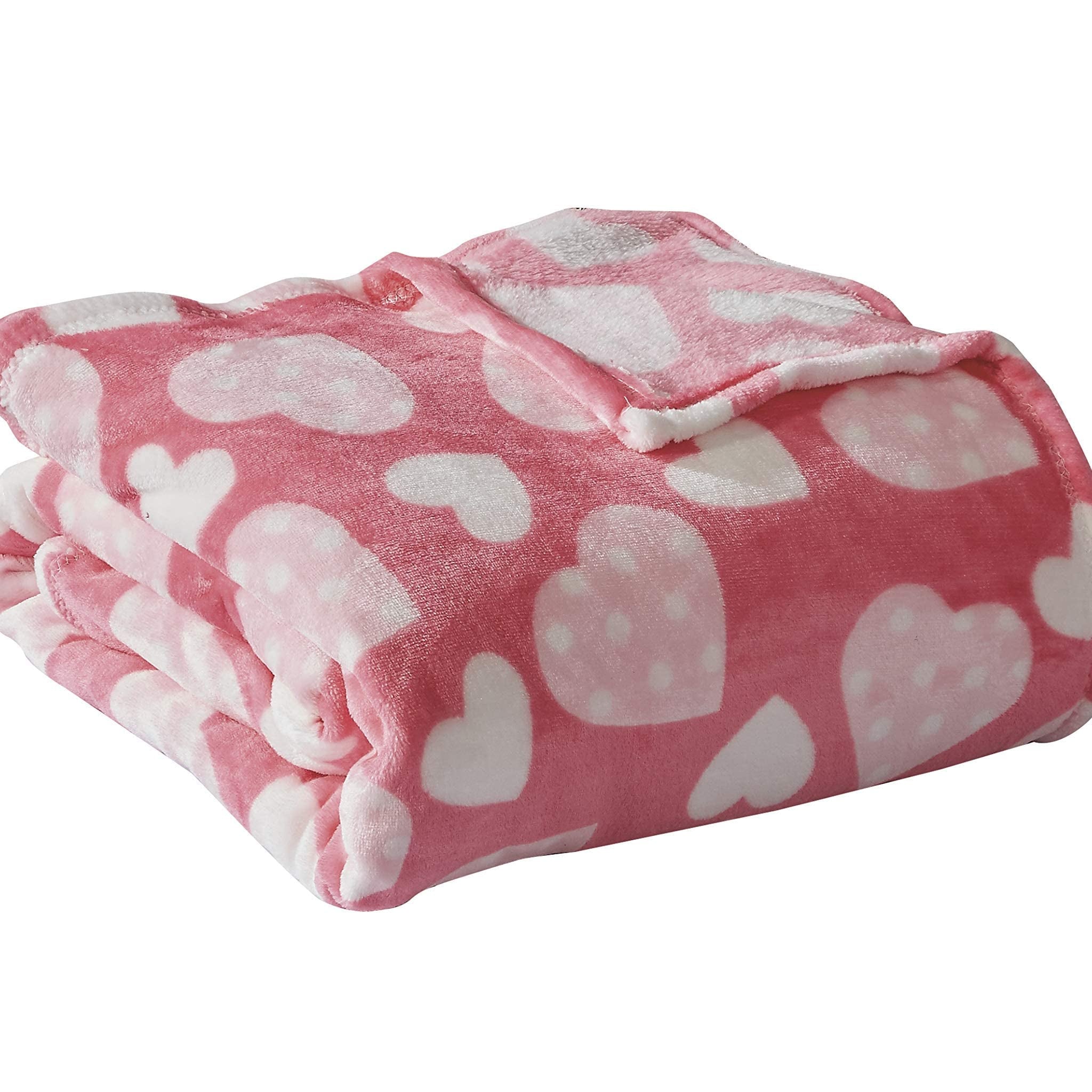 FAITH, HOPE, LOVE HOME DÉCOR Heart Throw Blanket – Ultra Soft Microplush 50"x60" | Cozy Love Theme Gift for Couch, Bed, Travel | Washable