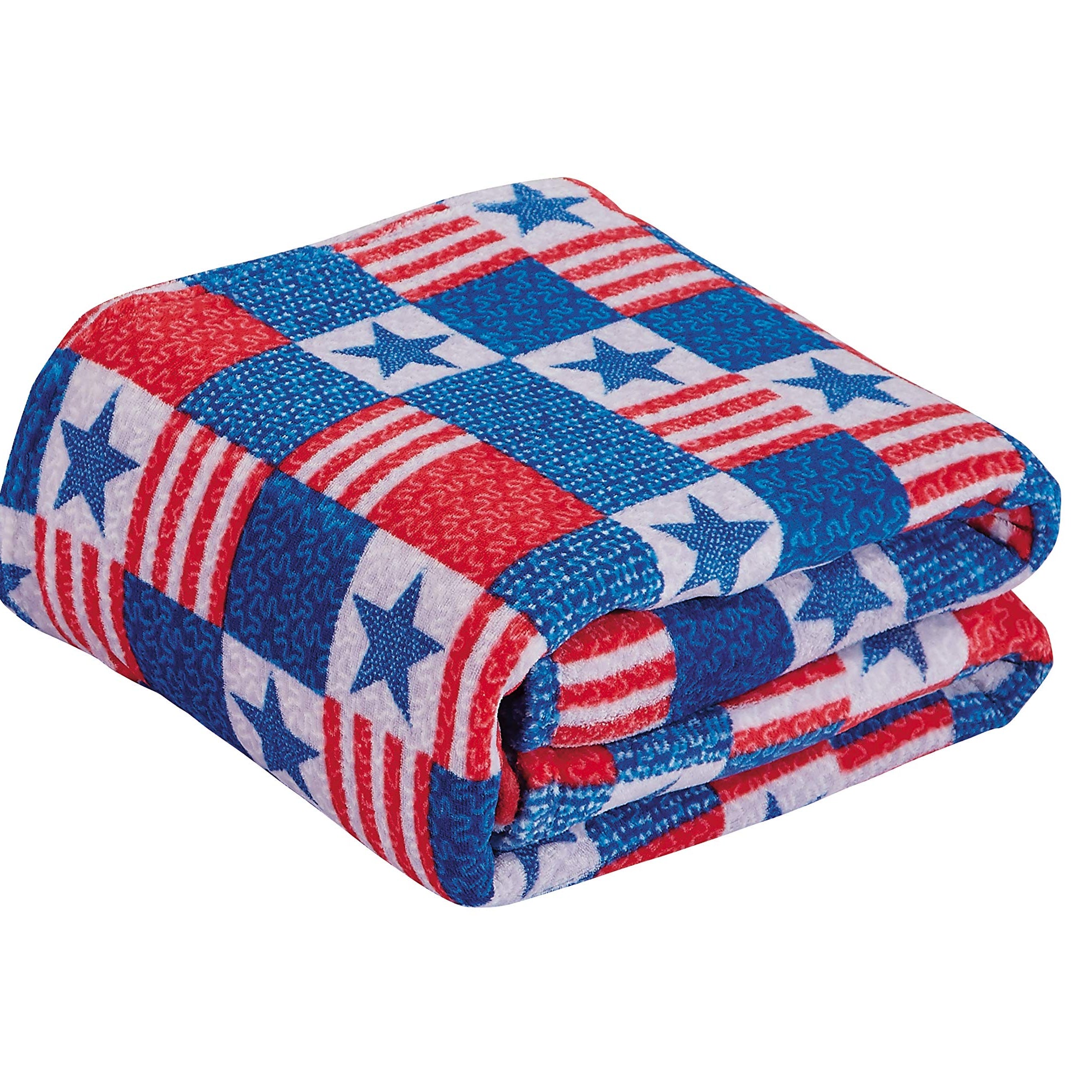 Decor&More American Pride Collection Microplush Throw Blanket (50" x 60")