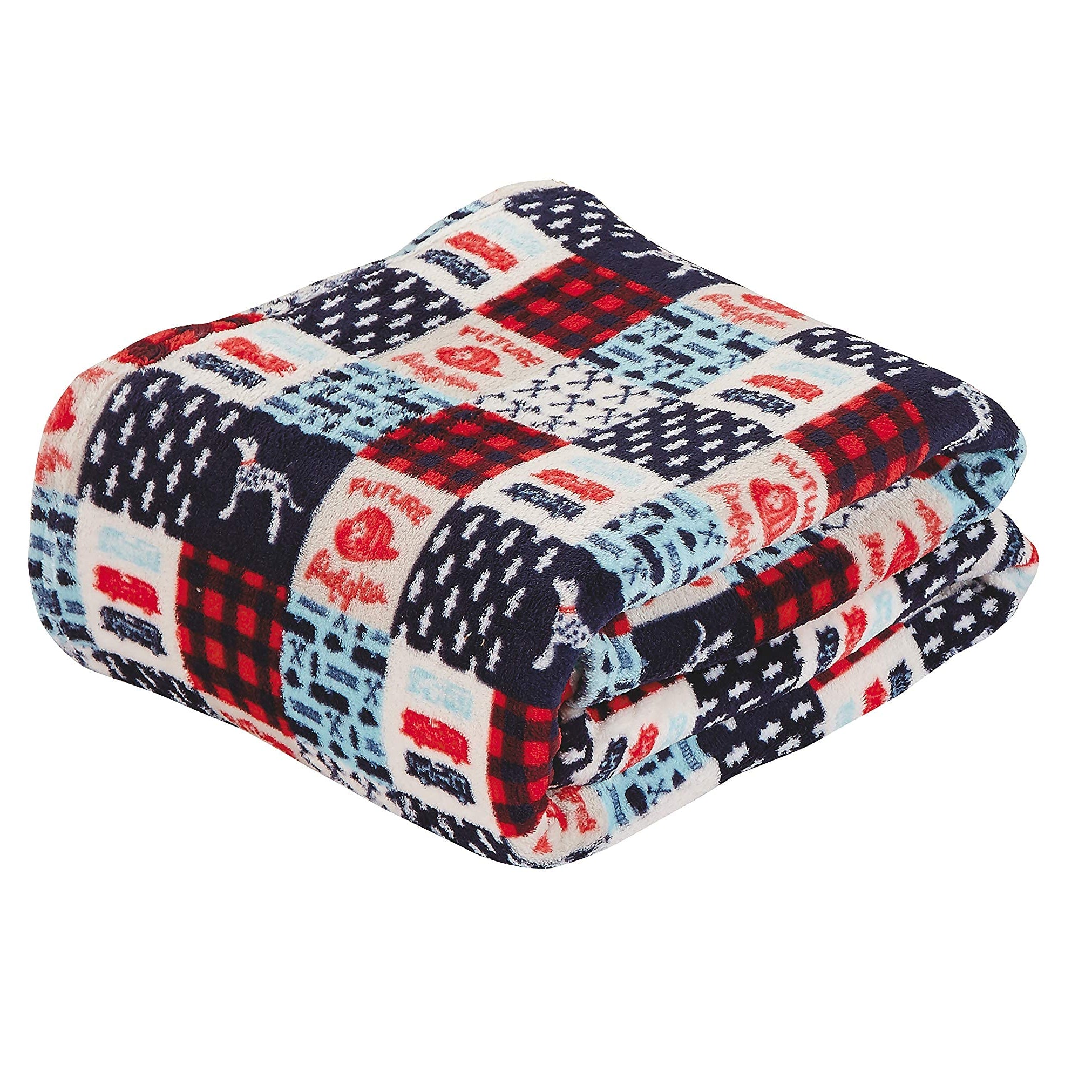 Decor&More American Pride Collection Microplush Throw Blanket (50" x 60")