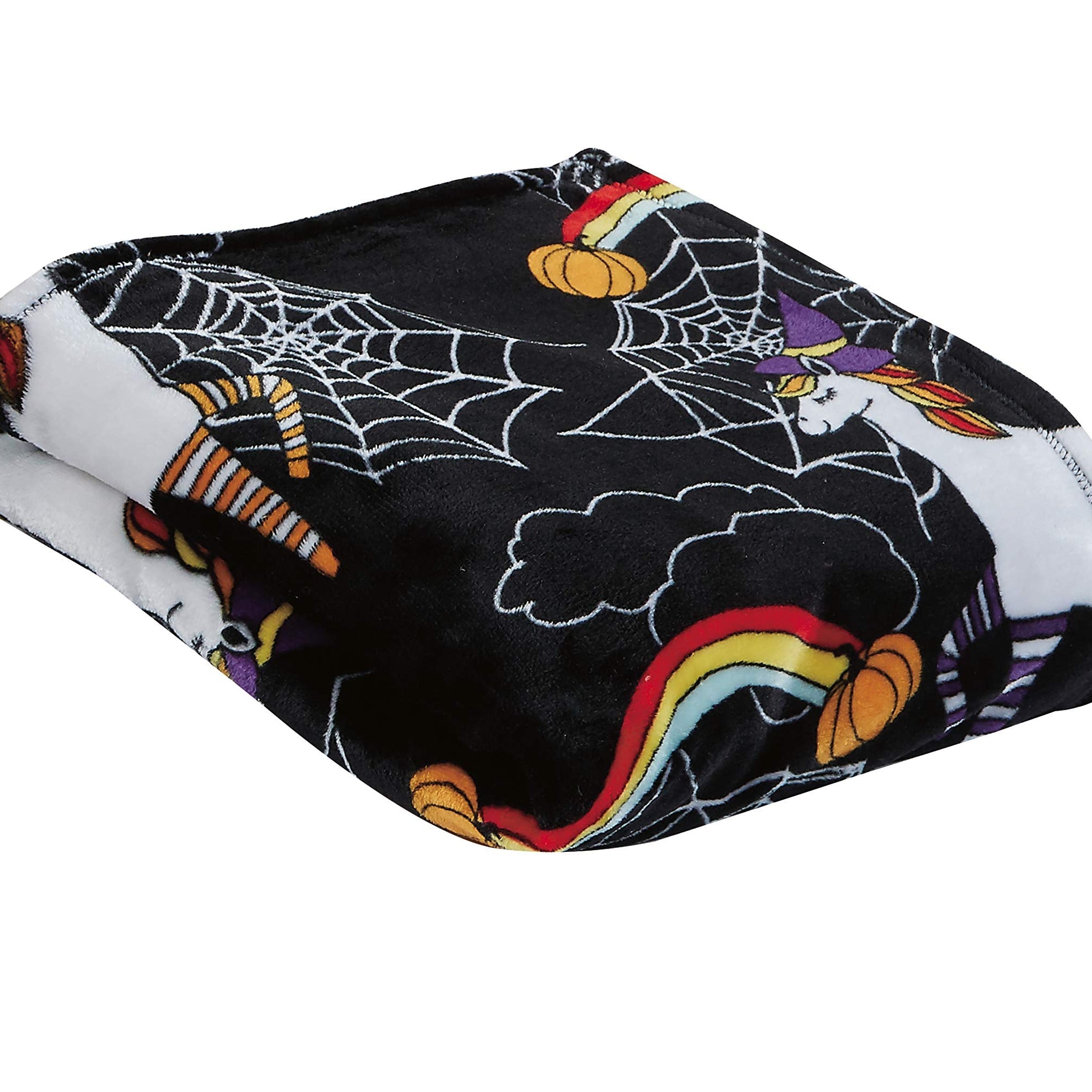Decor&More Happy Halloween Microplush Throw Blanket (50" x 60")