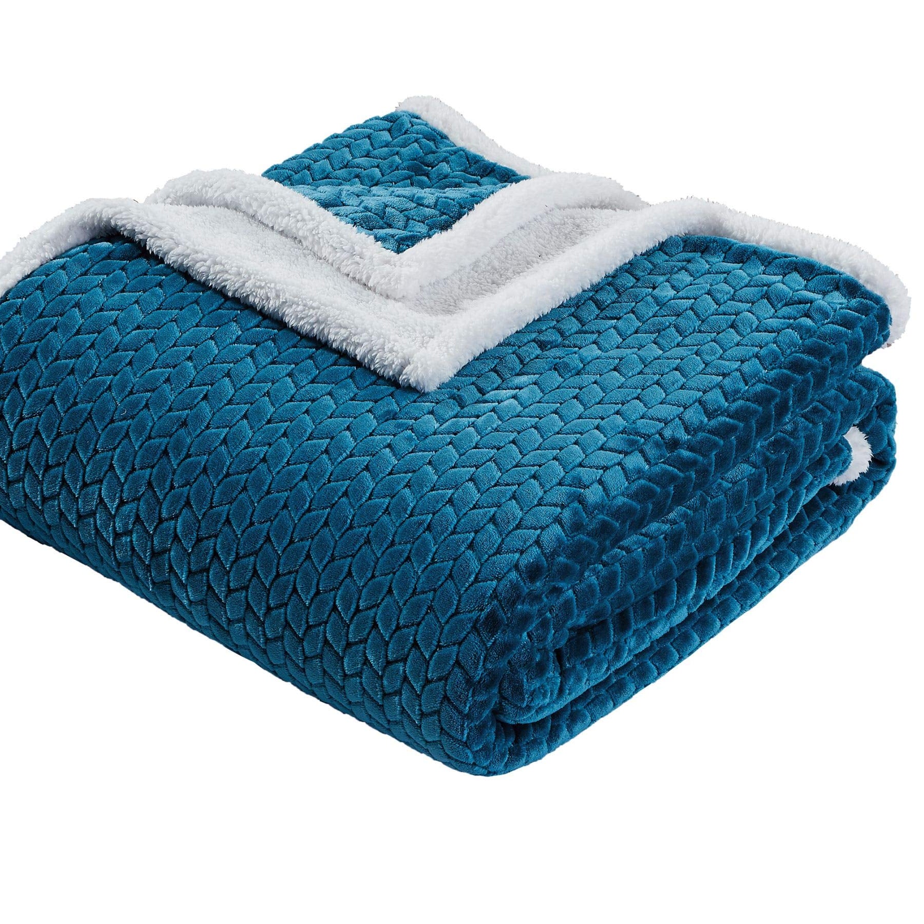 Decor&More Home Essentials Braided Sherpa Blanket