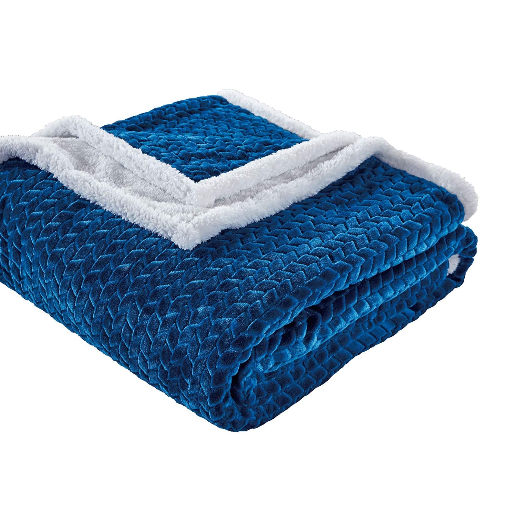 Decor&More Home Essentials Braided Sherpa Blanket
