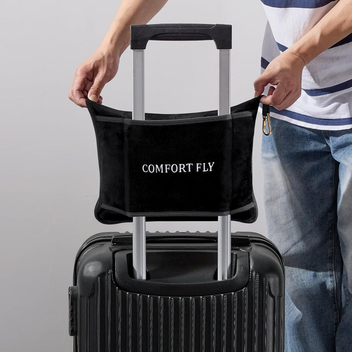 Comfort Fly Travel Blanket & Pillow" 2-in-1 Micro Plush Airplane Blanket with Carry Case (40" x 70") Faith-Hope-Love-Home-Decor