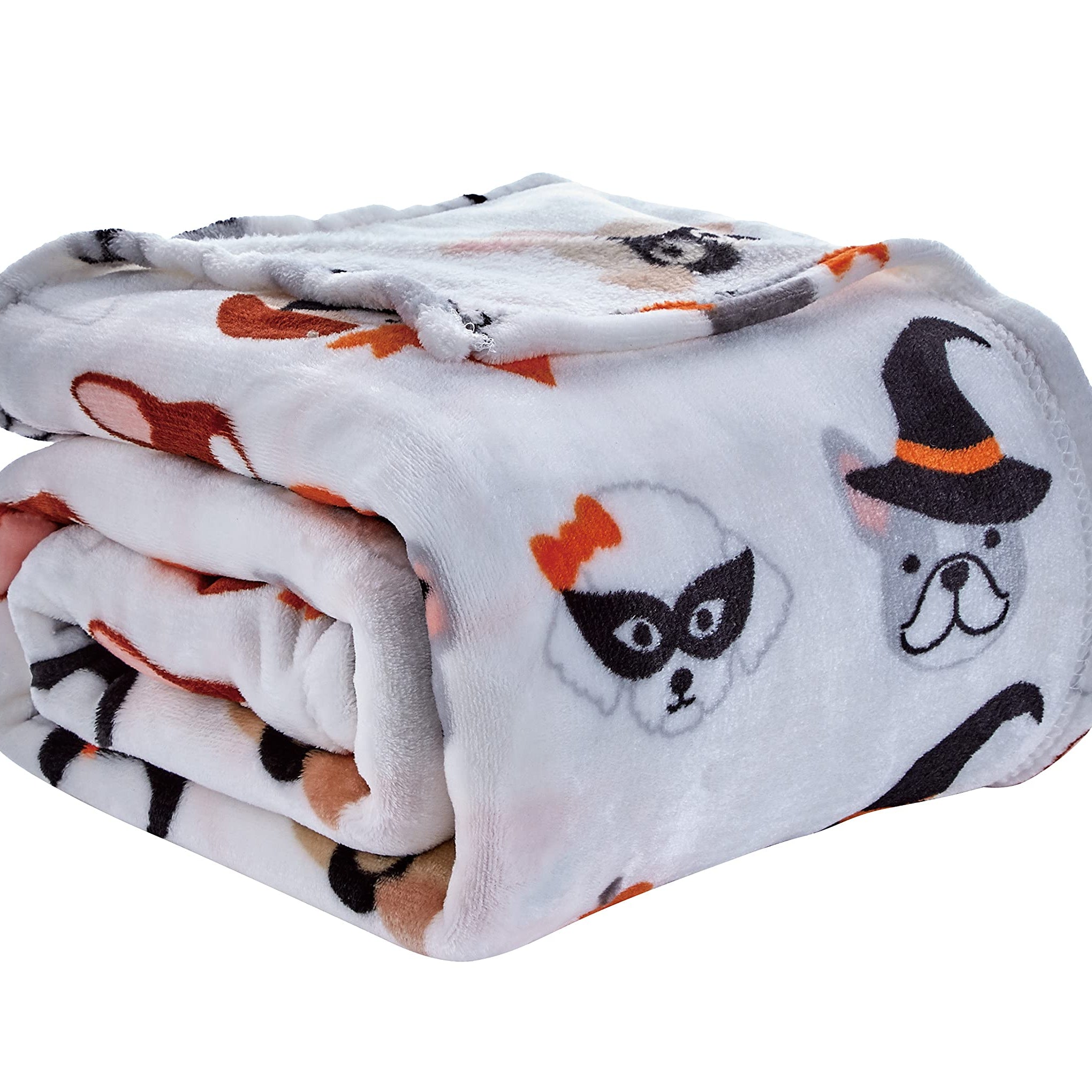 Decor&More Happy Halloween Microplush Throw Blanket (50" x 60")