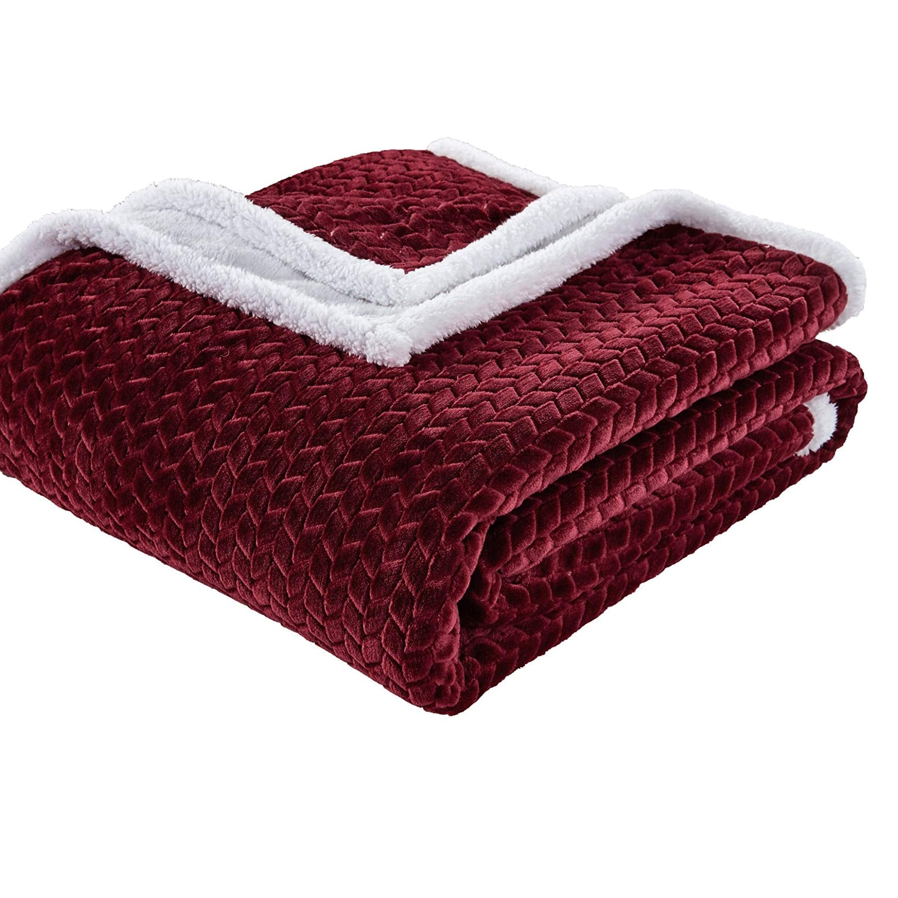 Decor&More Home Essentials Braided Sherpa Blanket