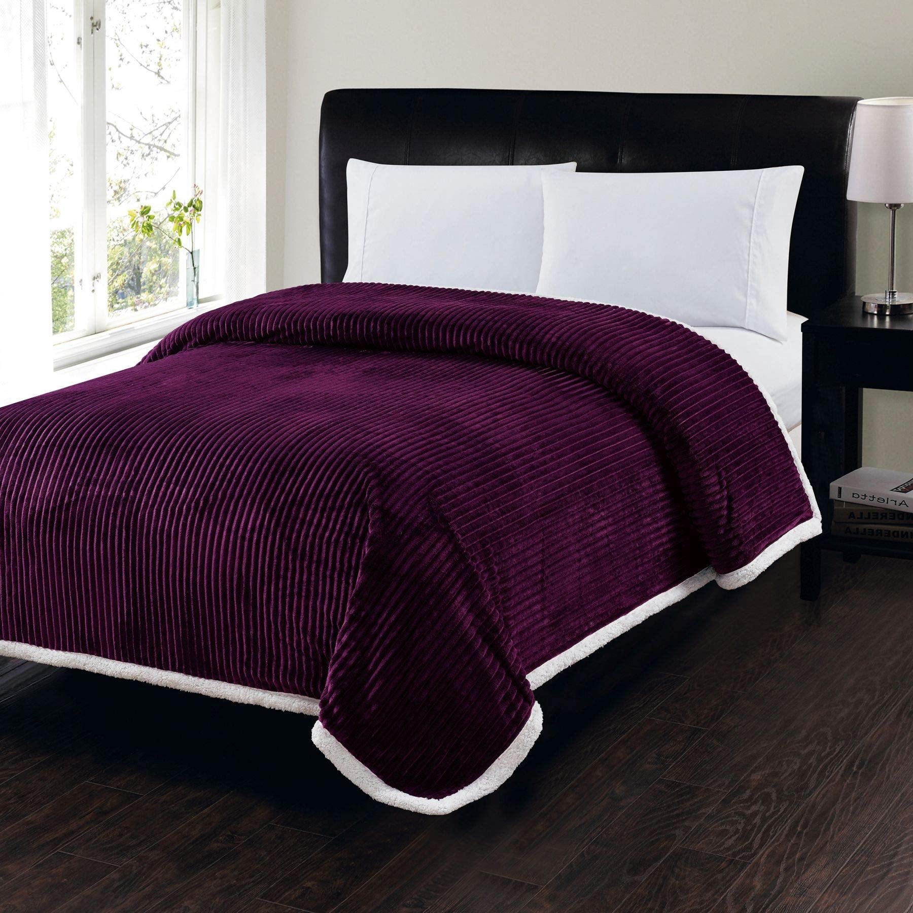 Decor&More Home Essentials Corduroy Sherpa Blanket