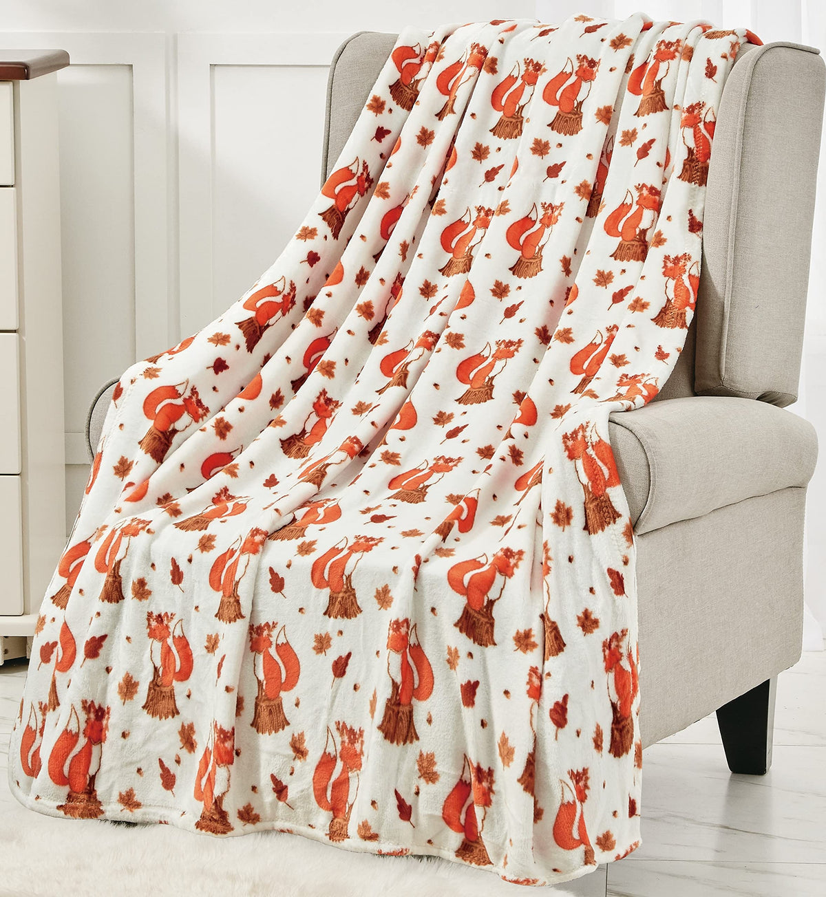 Decor&More Happy Halloween Microplush Throw Blanket (50" x 60") Faith-Hope-Love-Home-Decor