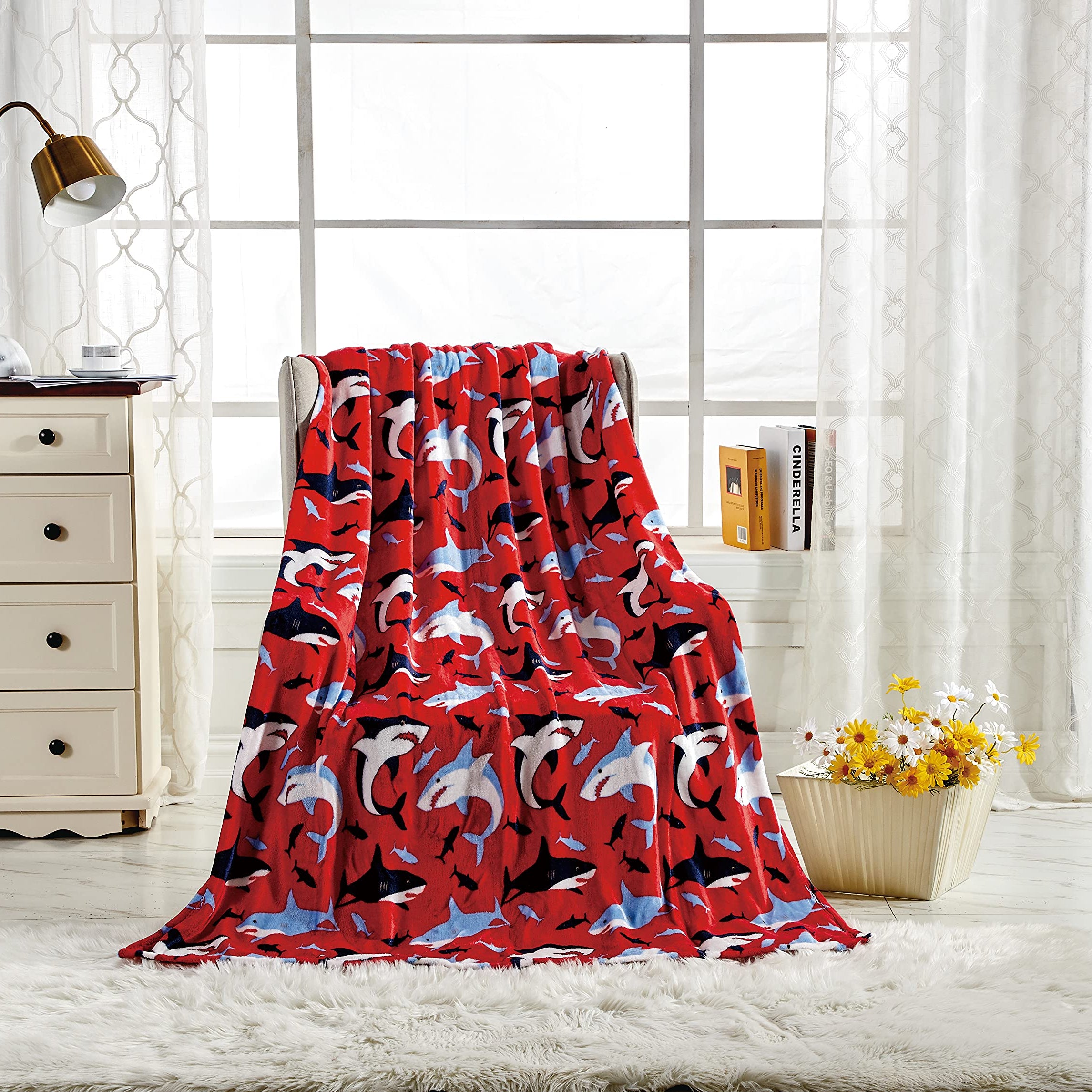 Decor&More American Pride Collection Microplush Throw Blanket (50" x 60")