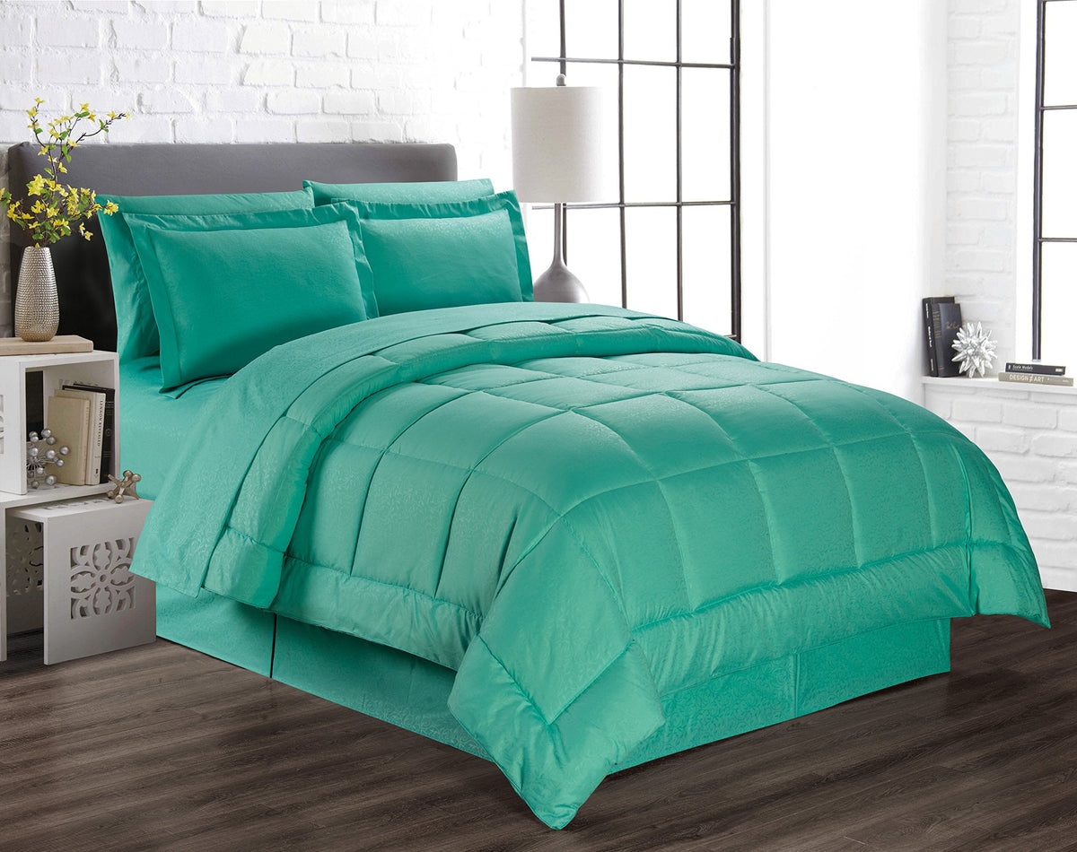 Decor&More Home Essentials 8 Piece Embossed Vine Bed in a Bag Faith-Hope-Love-Home-Decor