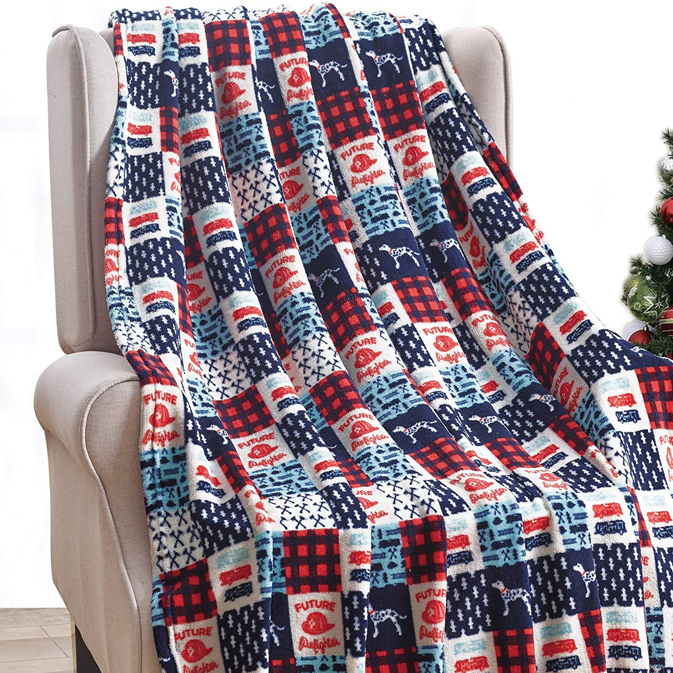 Decor&More American Pride Collection Microplush Throw Blanket (50" x 60")