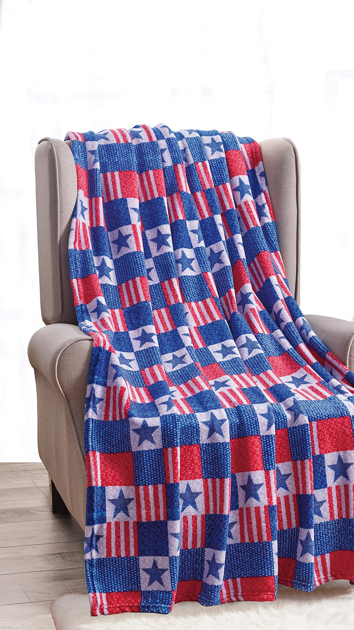 Decor&More American Pride Collection Microplush Throw Blanket (50" x 60") Faith-Hope-Love-Home-Decor