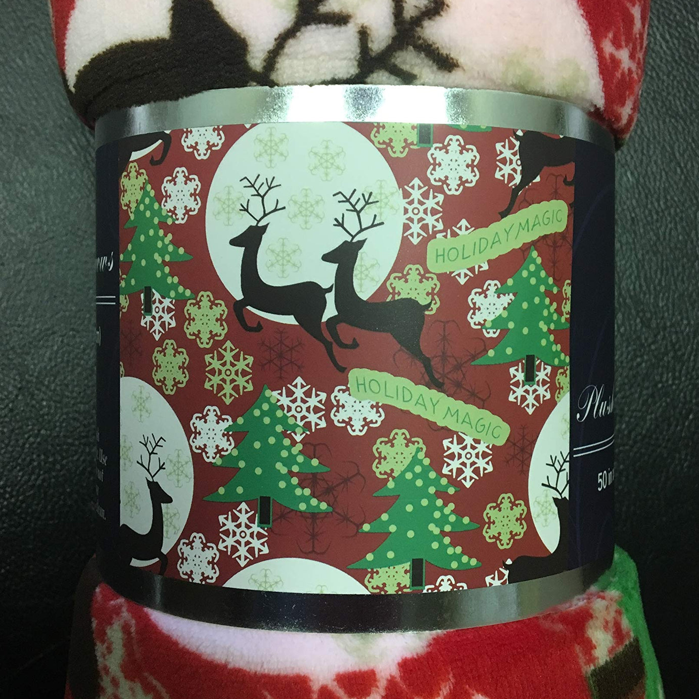 Decor&More Festive Holiday Microplush Throw Blanket (50" x 60") - Holiday Magic