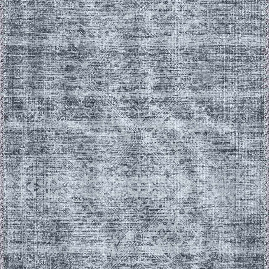 Barny Gray Blue Washable Rug