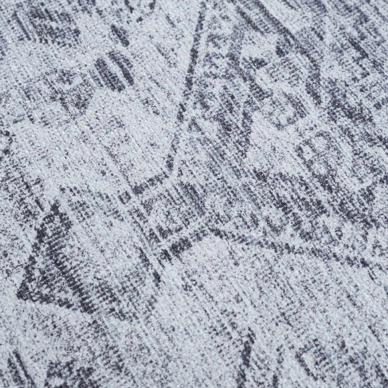 Barny Gray Blue Washable Rug