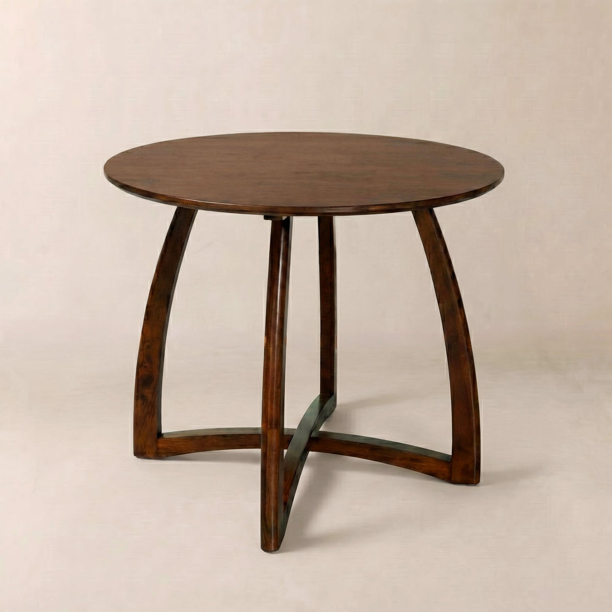 Alma 36 Inches Round Dining Table for 4, Mid-Century Modern Kitchen & Dining Room Tables Megsu