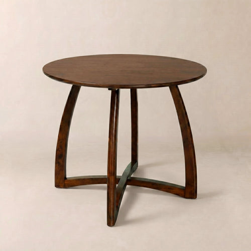 Alma 36 Inches Round Dining Table for 4, Mid-Century Modern Kitchen & Dining Room Tables Megsu