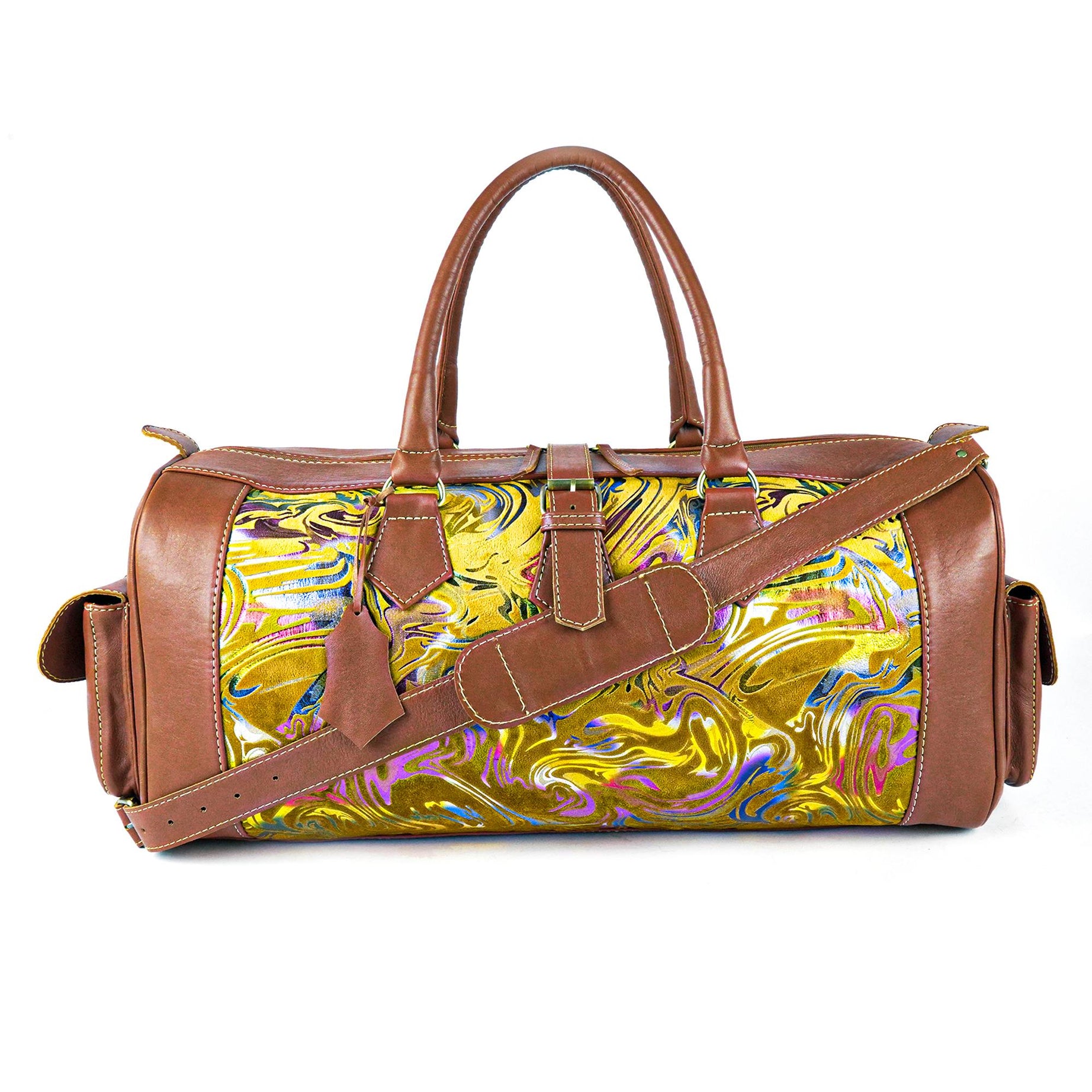 Handmade  Kilim Travel Bag – Premium Leather Craftsmanship