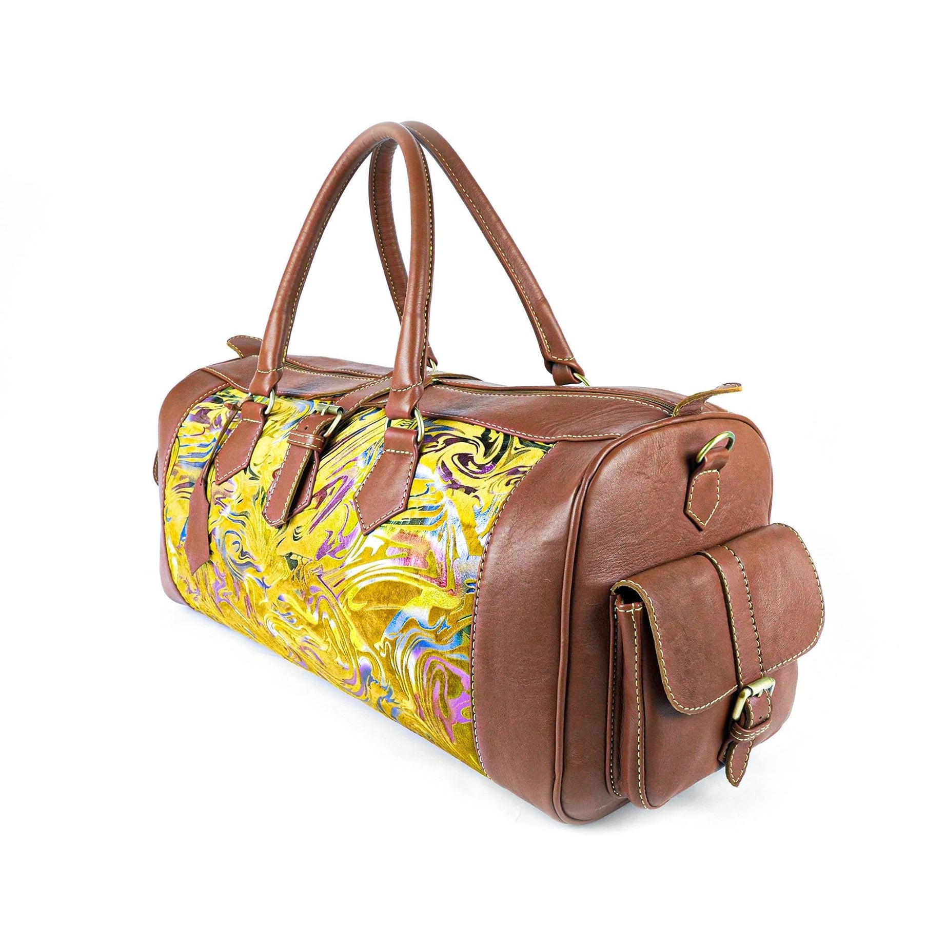 Handmade  Kilim Travel Bag – Premium Leather Craftsmanship