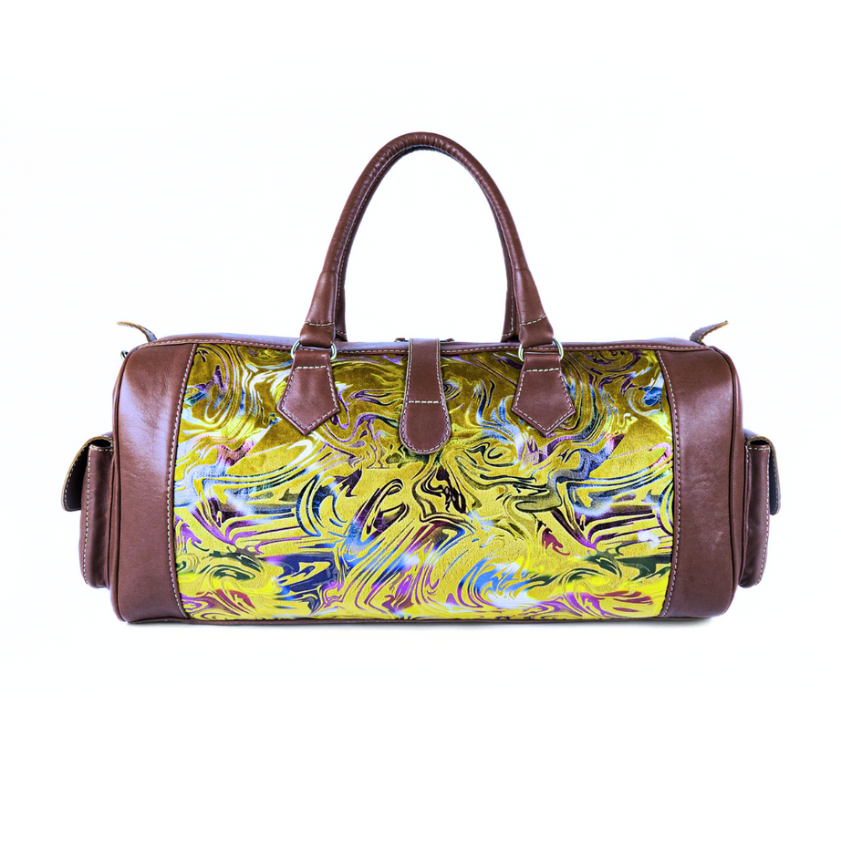 Handmade  Kilim Travel Bag – Premium Leather Craftsmanship