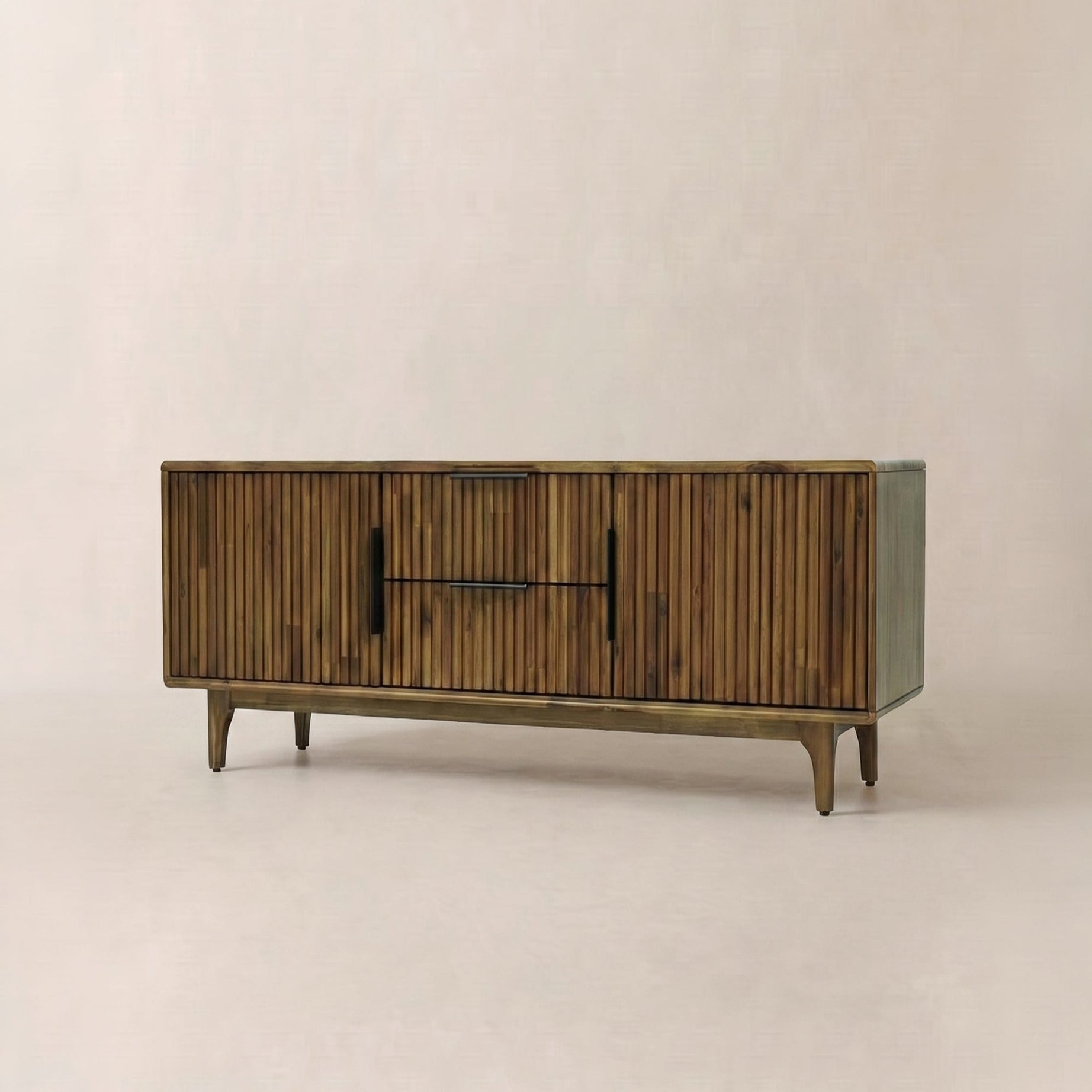 Bosk Wood Fluted TV Stand