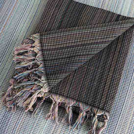 King Size Turkish Blanket Side View Premium Quality - LuxoraCraft