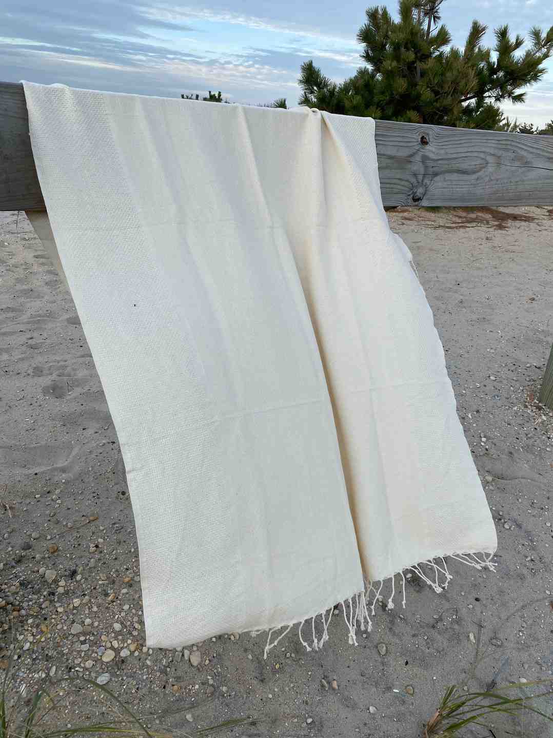 Yansima Peshtemal Towel Side View Luxury Turkish Hammam - LuxoraCraft