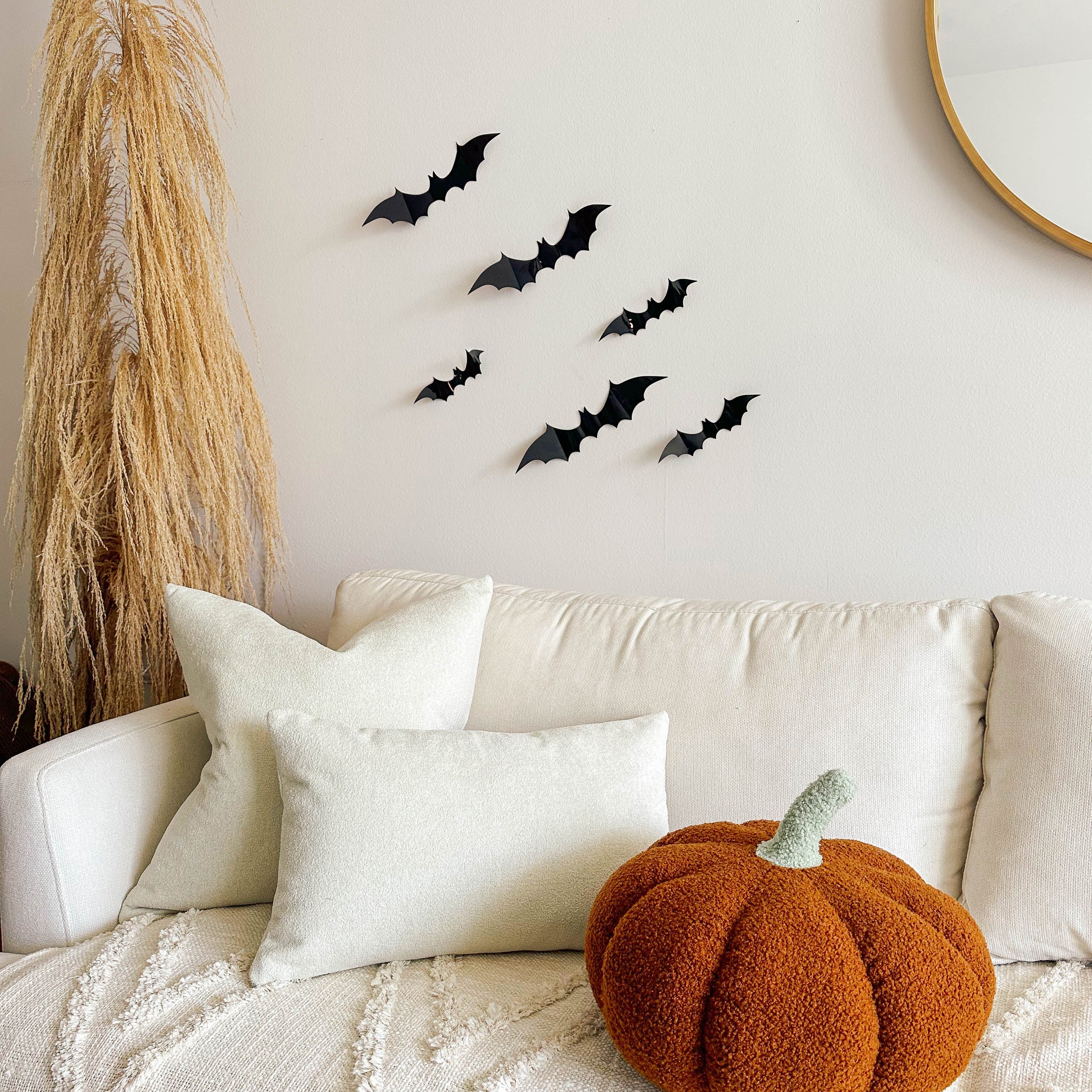 Jumbo Sherpa Orange Pumpkin Pillow