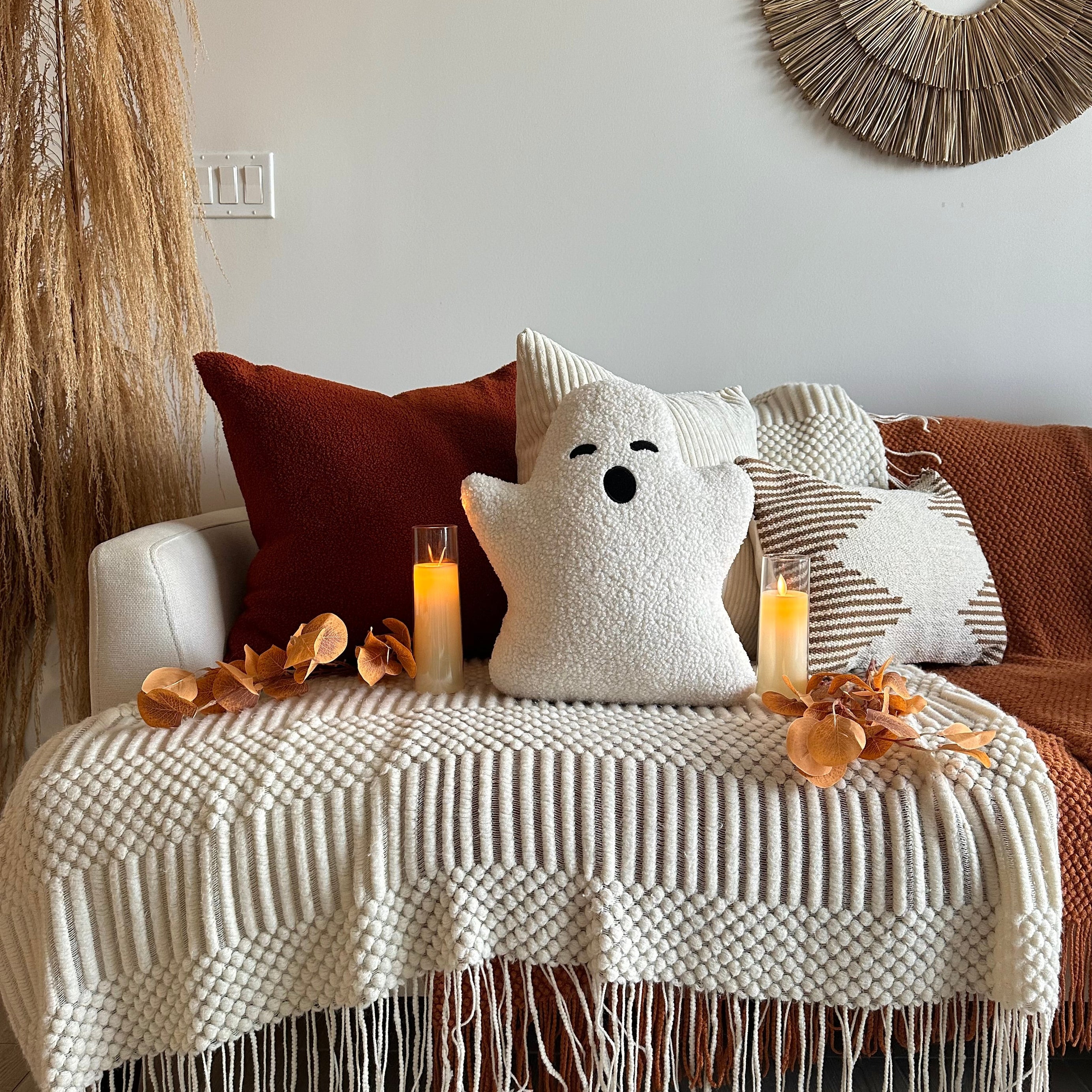 Sherpa Ghost Pillow