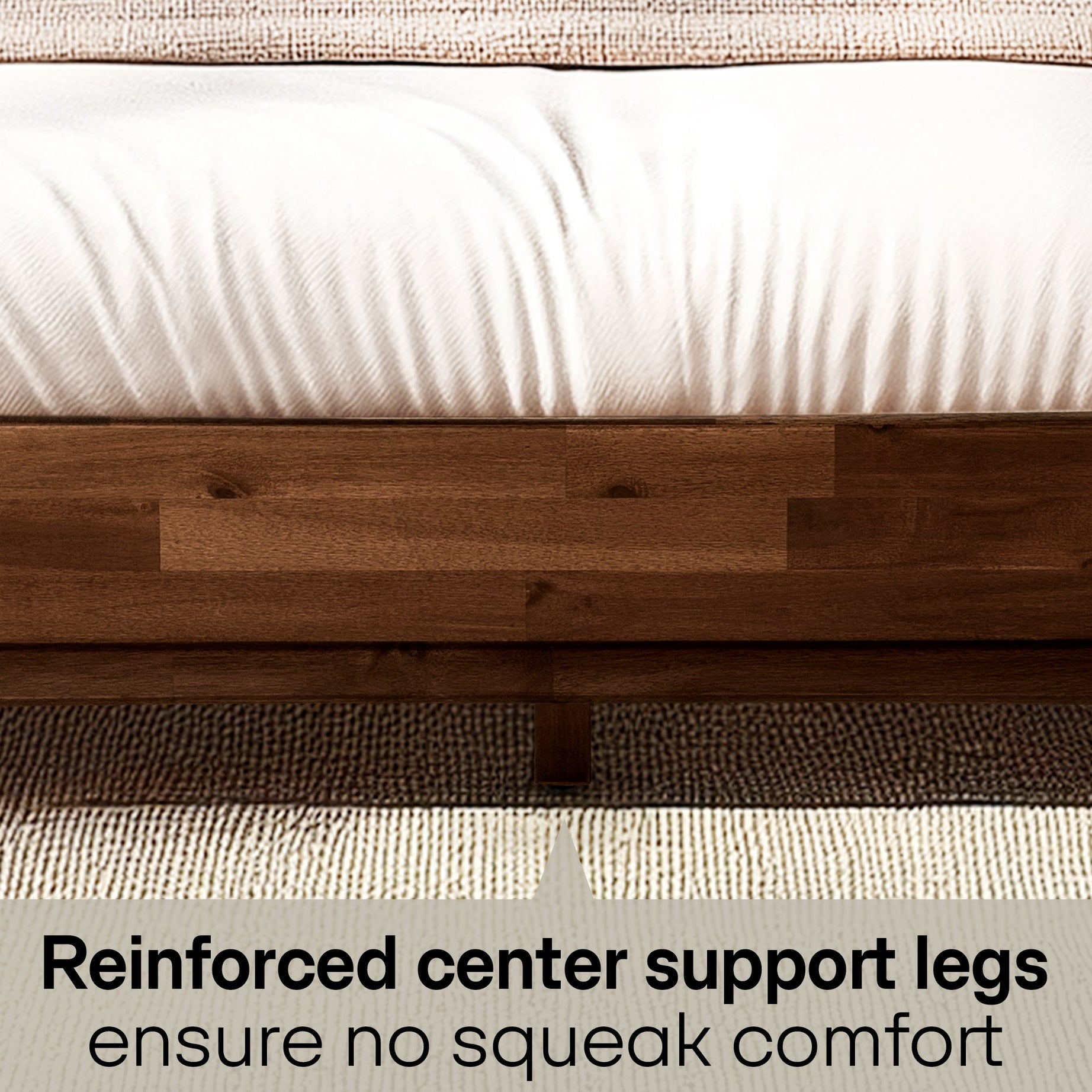 Aurora Solid Wood Bed Frame