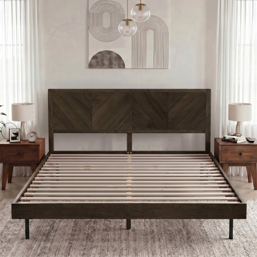 Alander Solid Wood Bed Frame Megsu