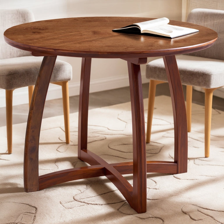 Alma 36 Inches Round Dining Table for 4, Mid-Century Modern Kitchen & Dining Room Tables Megsu