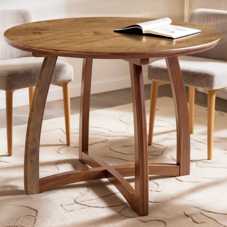 Alma 36 Inches Round Dining Table for 4, Mid-Century Modern Kitchen & Dining Room Tables Megsu