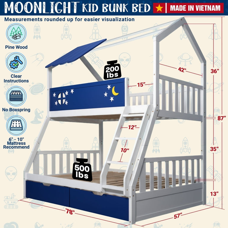 Moonlight Kid Bunk Bed Megsu