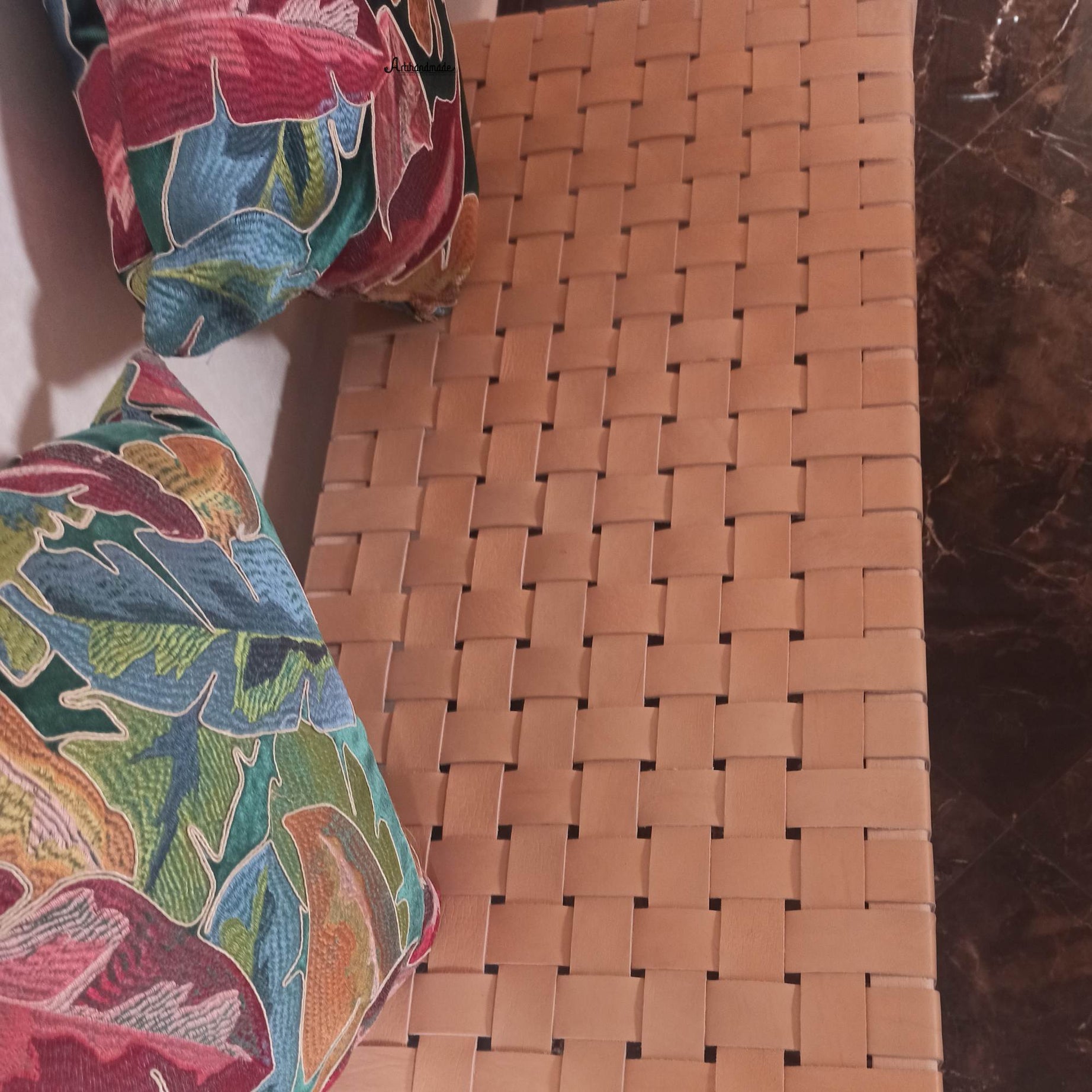 Modern Entryway Bench by Artihandmade Stylish Hallway Morocco - LuxoraCraft