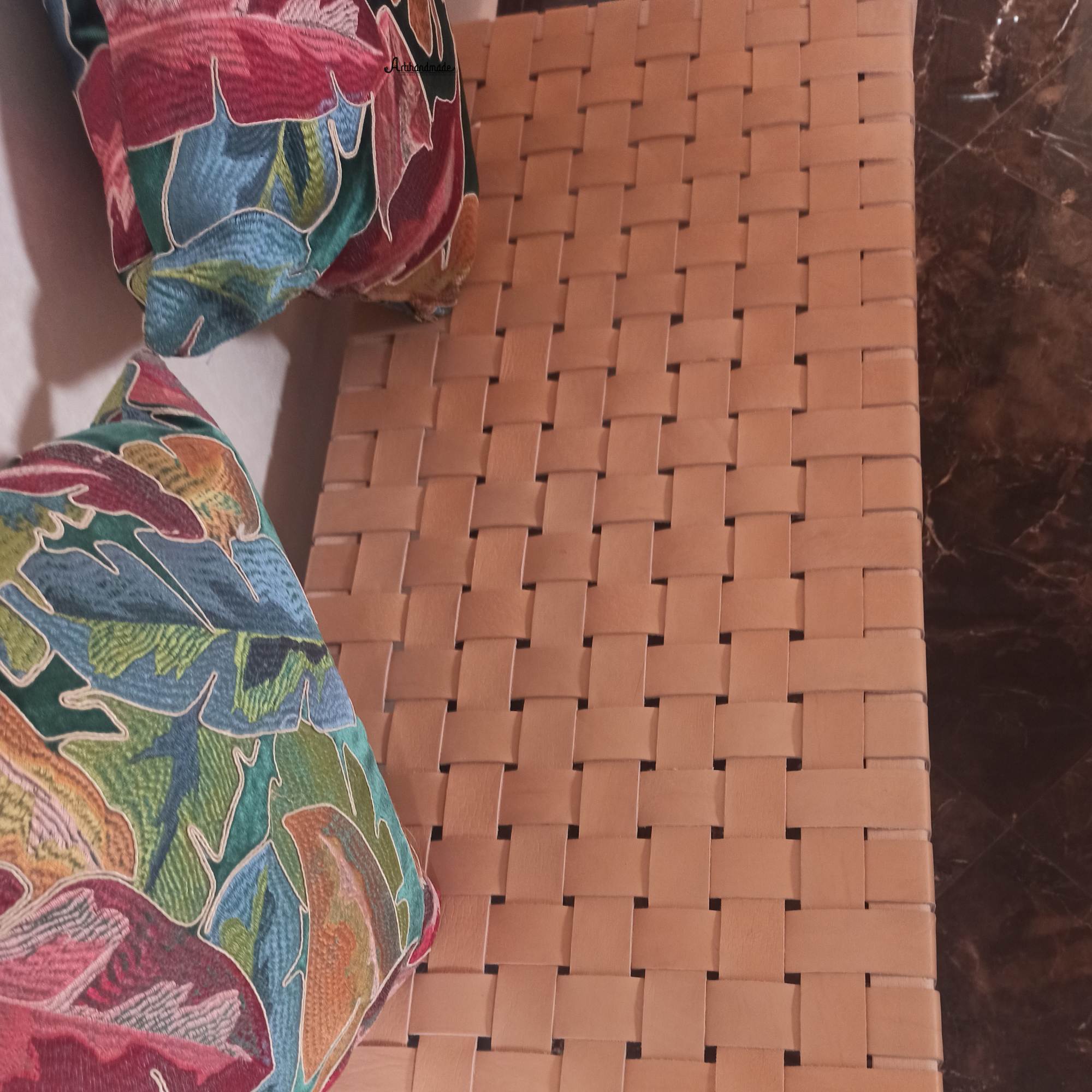 Modern Entryway Bench by Artihandmade Stylish Hallway Morocco - LuxoraCraft