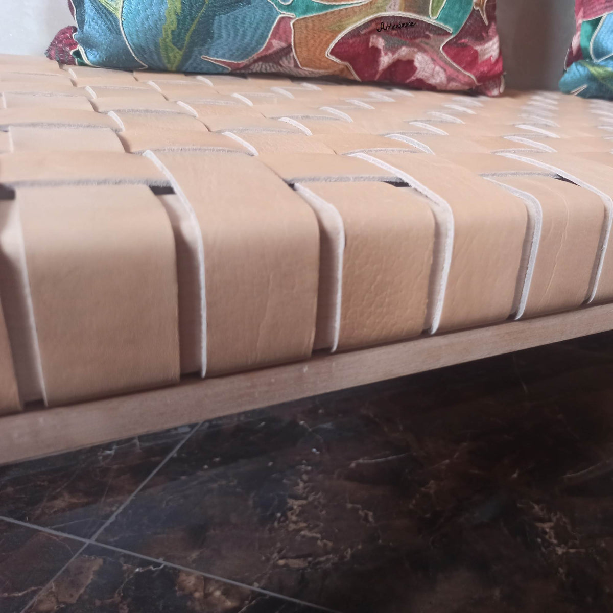 Helga Entryway Bench Bedroom Bench Modern Vintage Style - LuxoraCraft