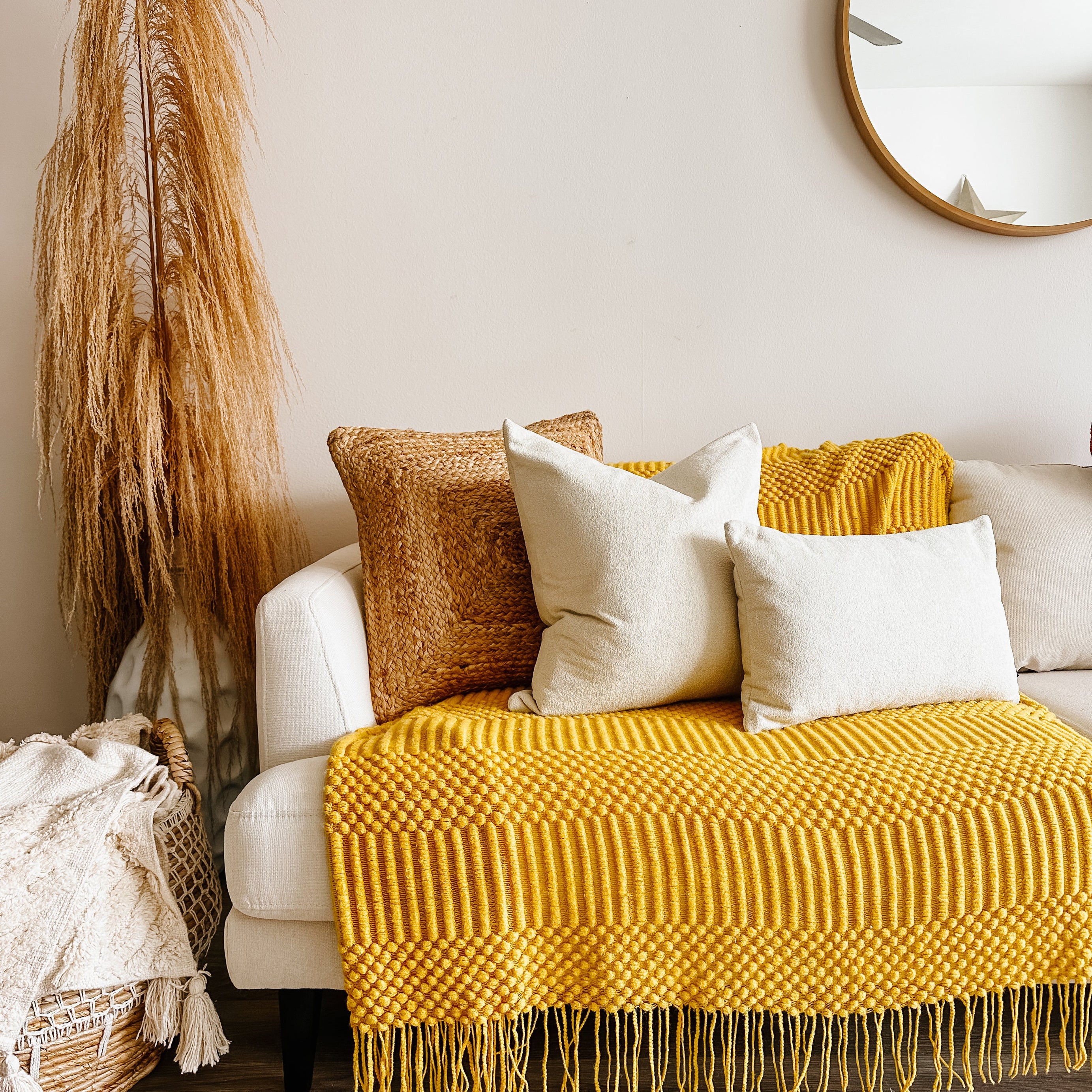 Cream Sherpa Lumbar Pillow Cover