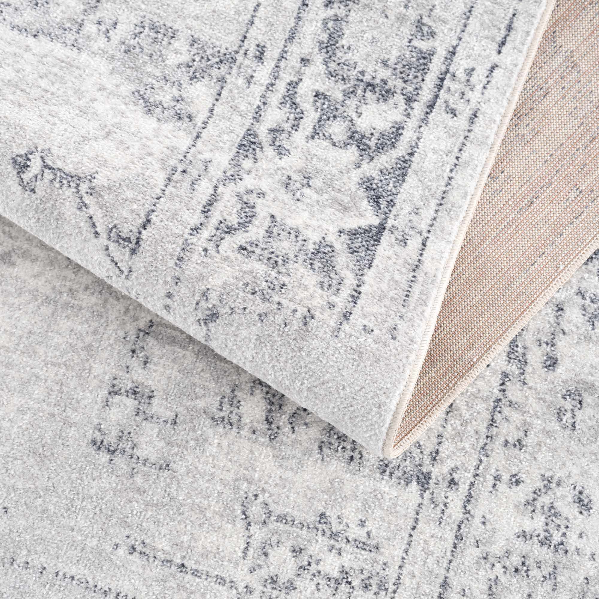 Akram Antrasit Flat Pile Washable Rug