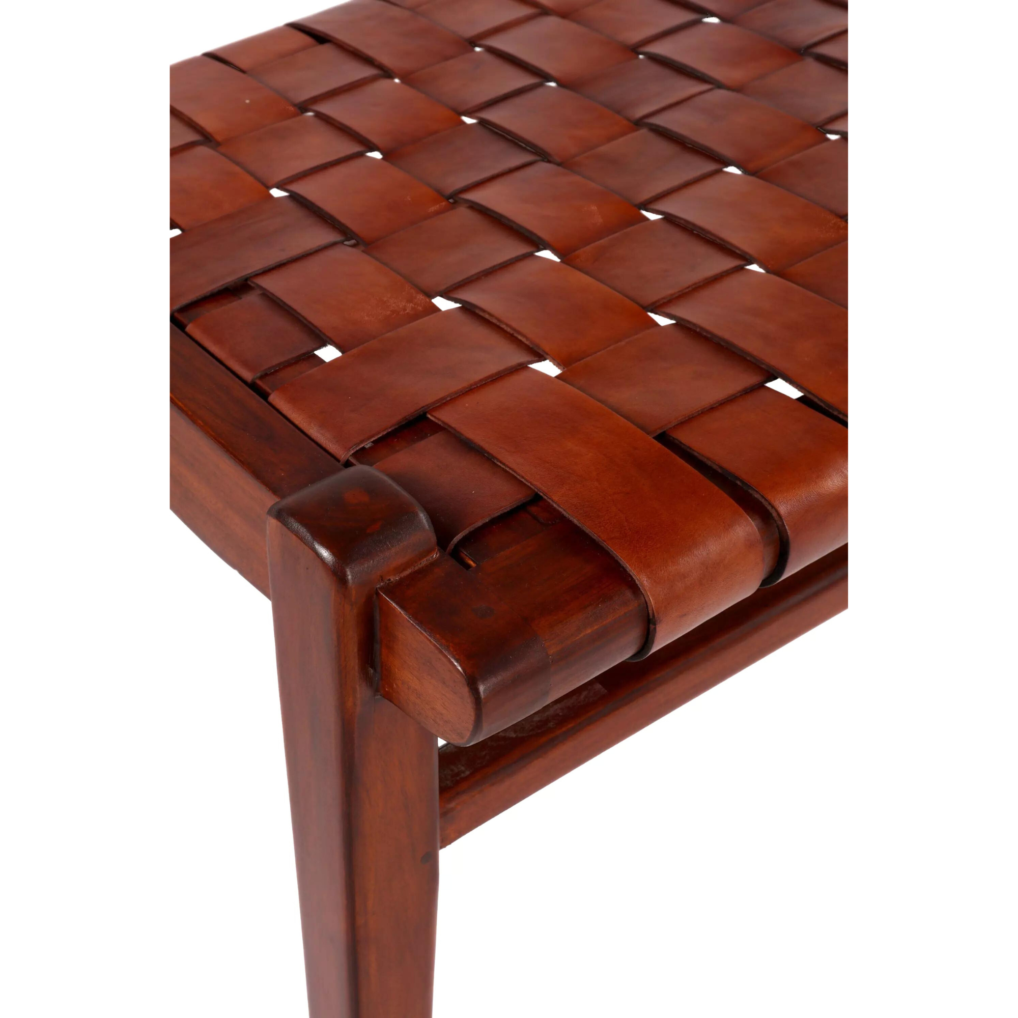 Einar Woven Leather Bench Saddle 