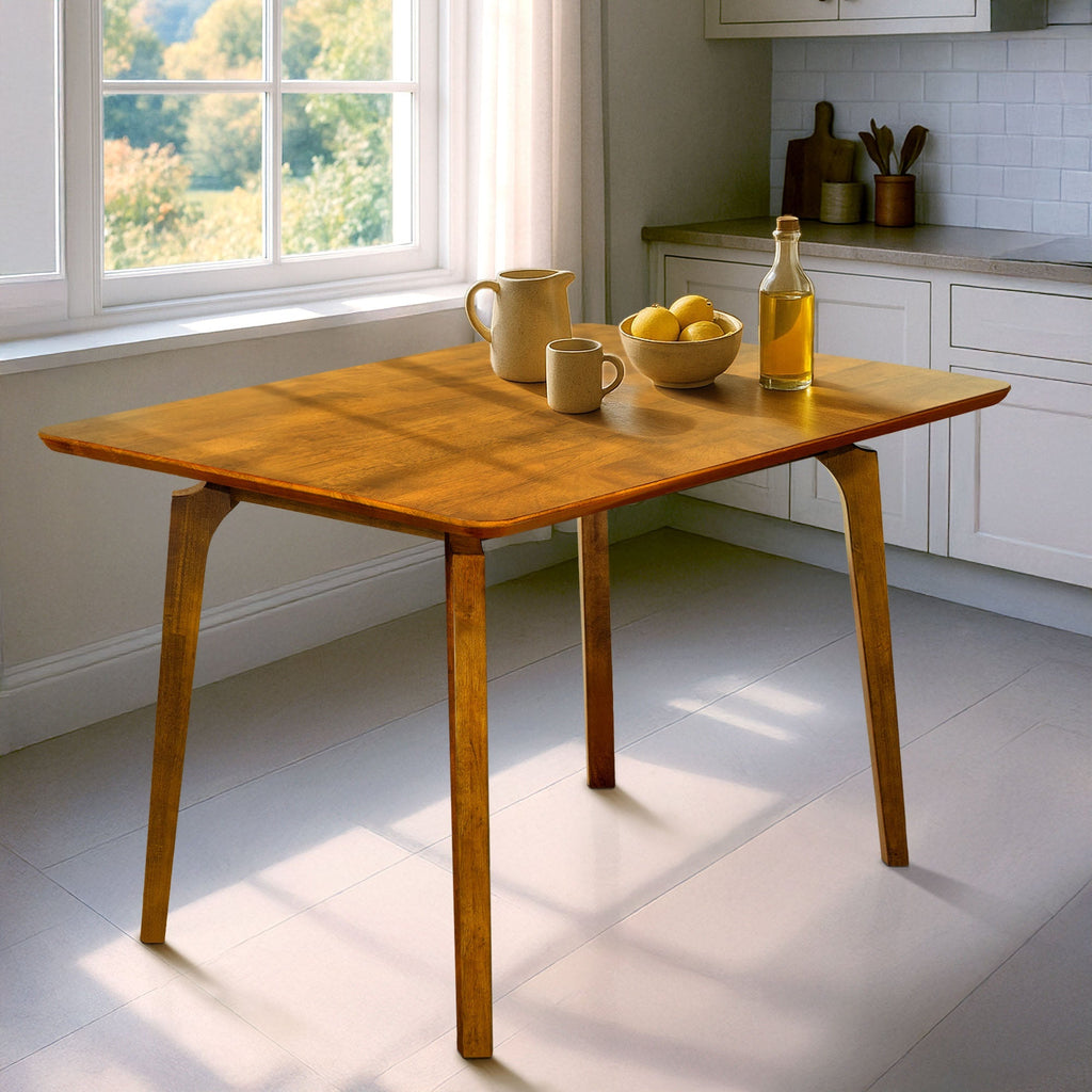 Acacia Verve 48" Solid Wood Dining Table - Ideal Kitchen Table for 4 Megsu