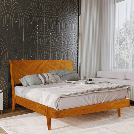Gazelle Platform Bed Frame With Headboard