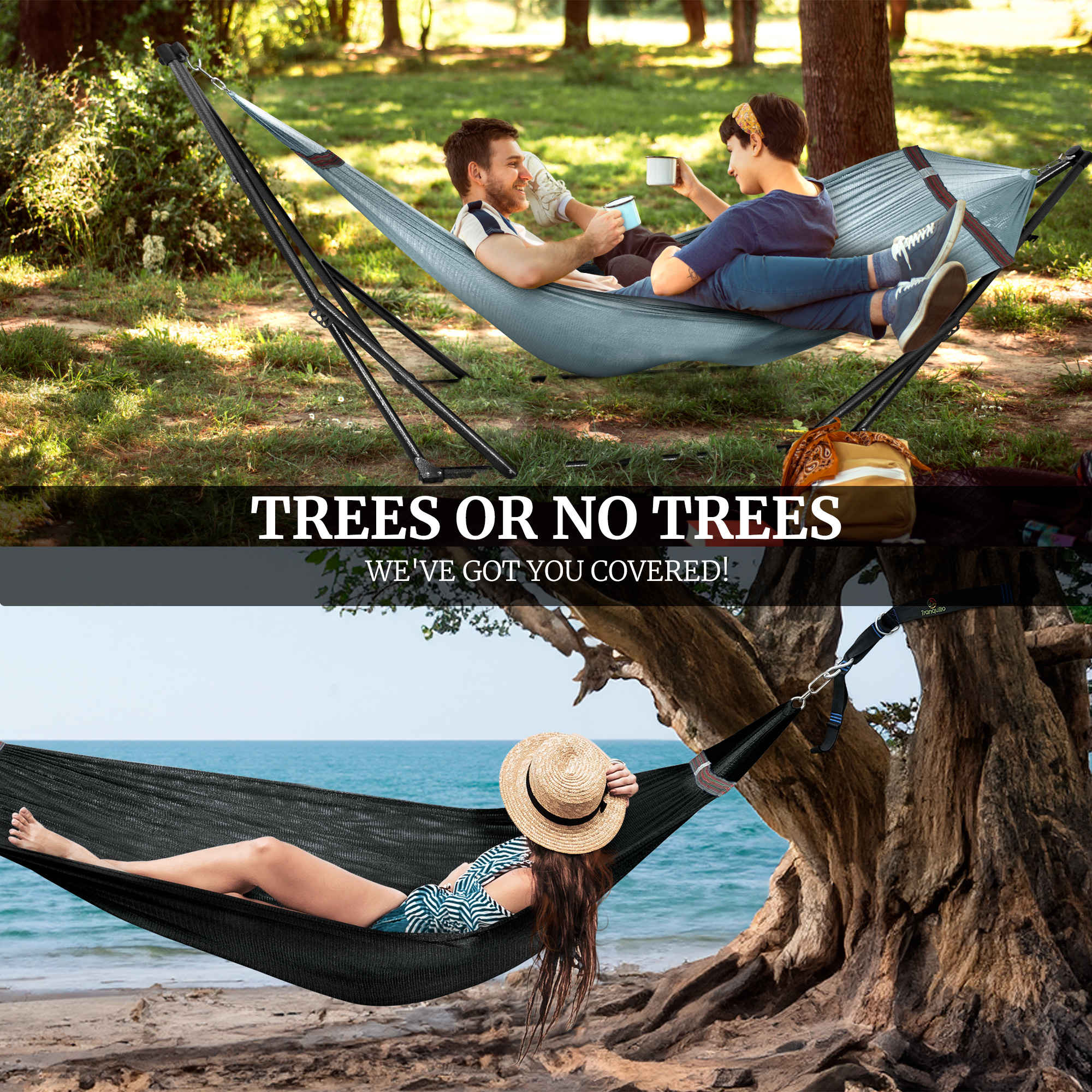 Tranquillo Comfort Set Original Hammock Stand for Ultimate Relaxation